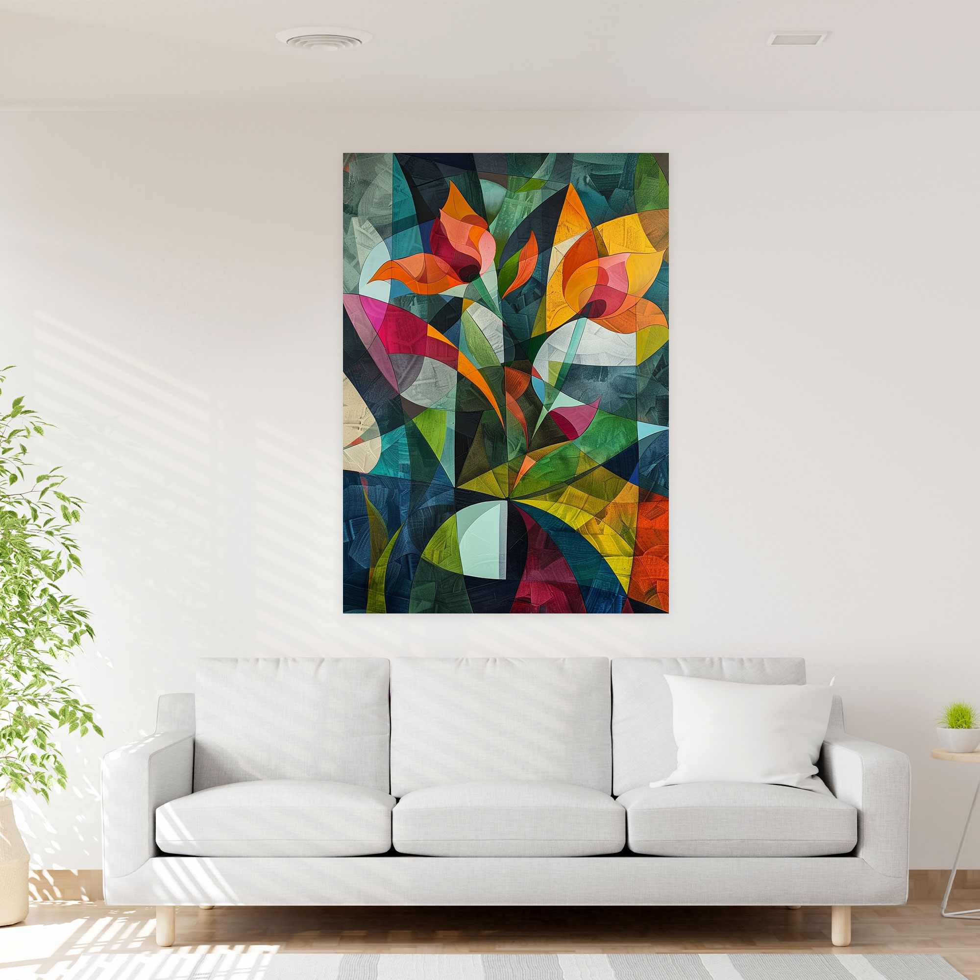 Cubism Nature Wall Art - Cubism, Wall Art, Wall Decoration, Canvas Wall Art