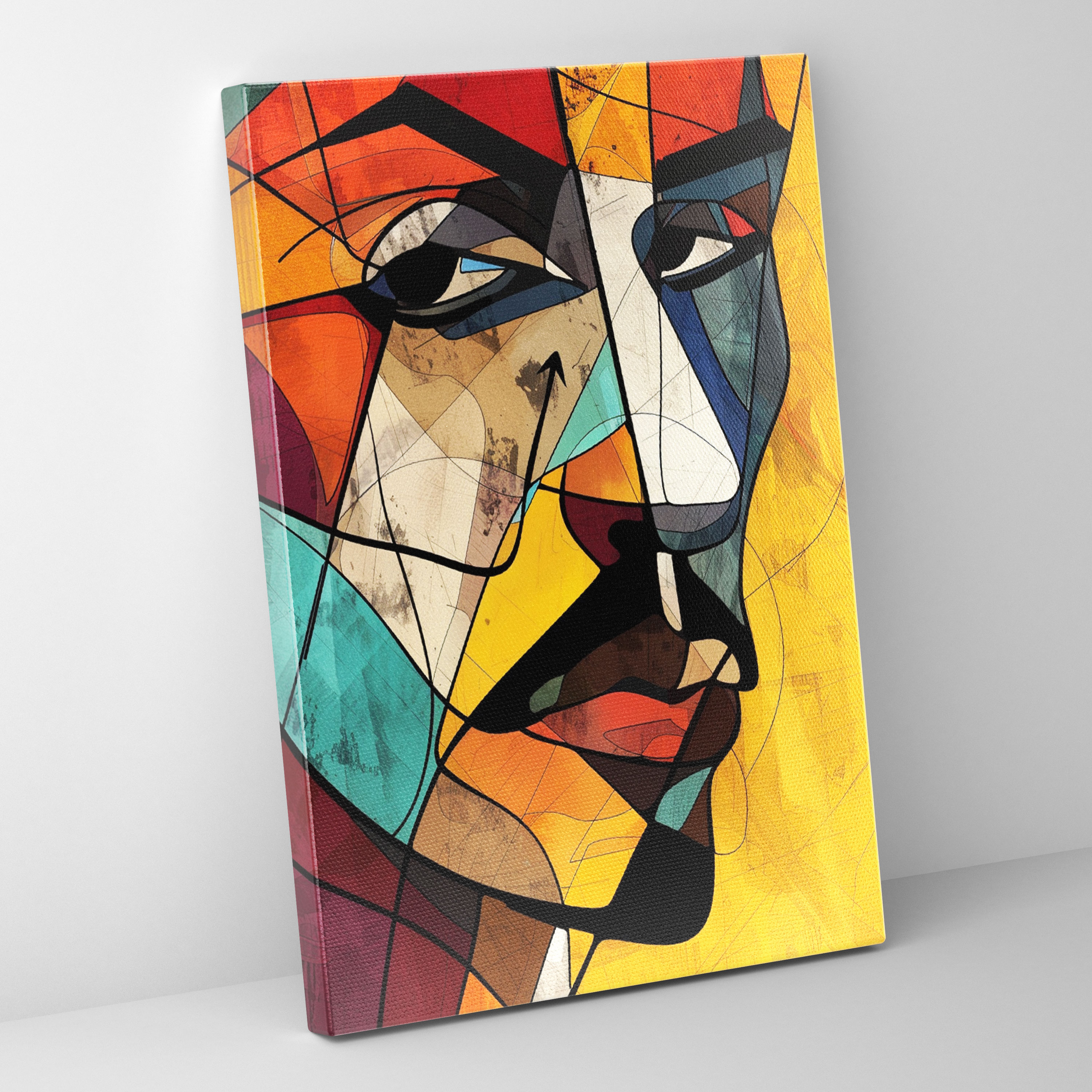 Cubism Fragments Canvas Print - Cubism, Home Decoration, Wall Art, Canvas Print