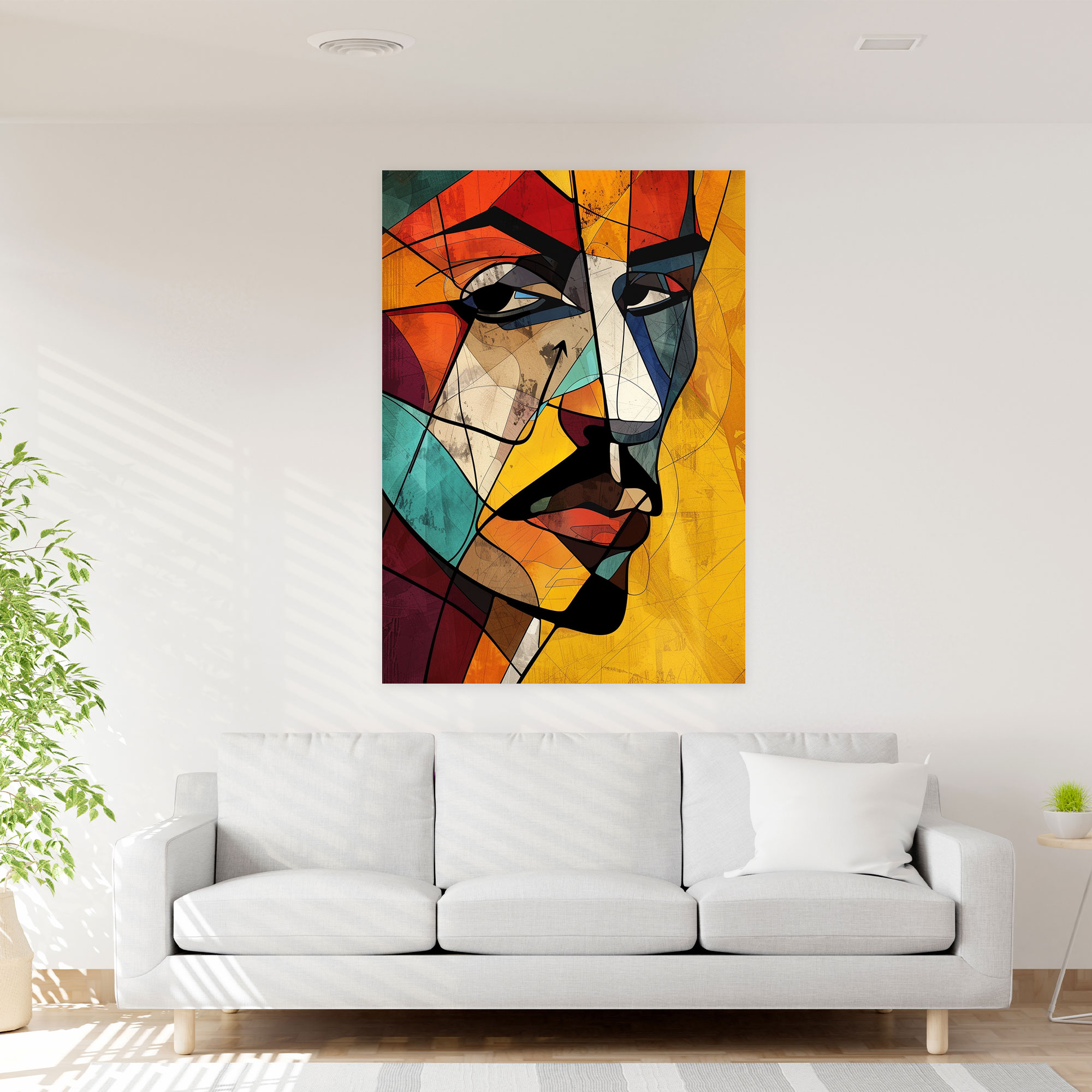 Cubism Fragments Canvas Print - Cubism, Home Decoration, Wall Art, Canvas Print