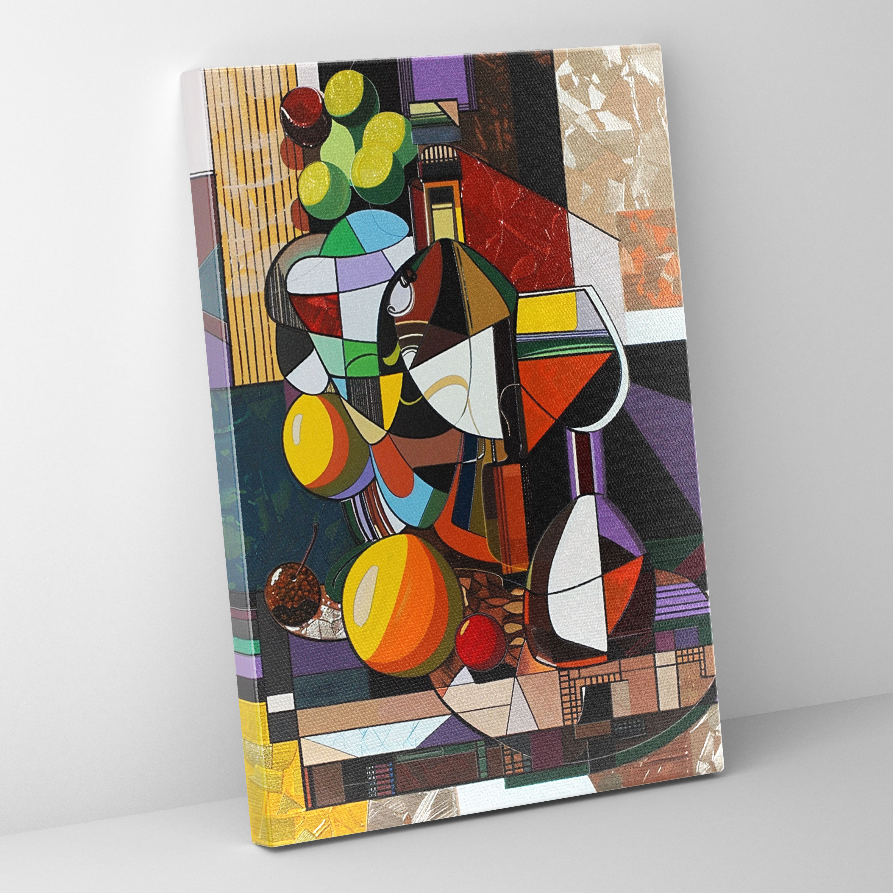 Cubism Patterns Wall Art - Cubism, Canvas, Home Decoration, Wall Decoration