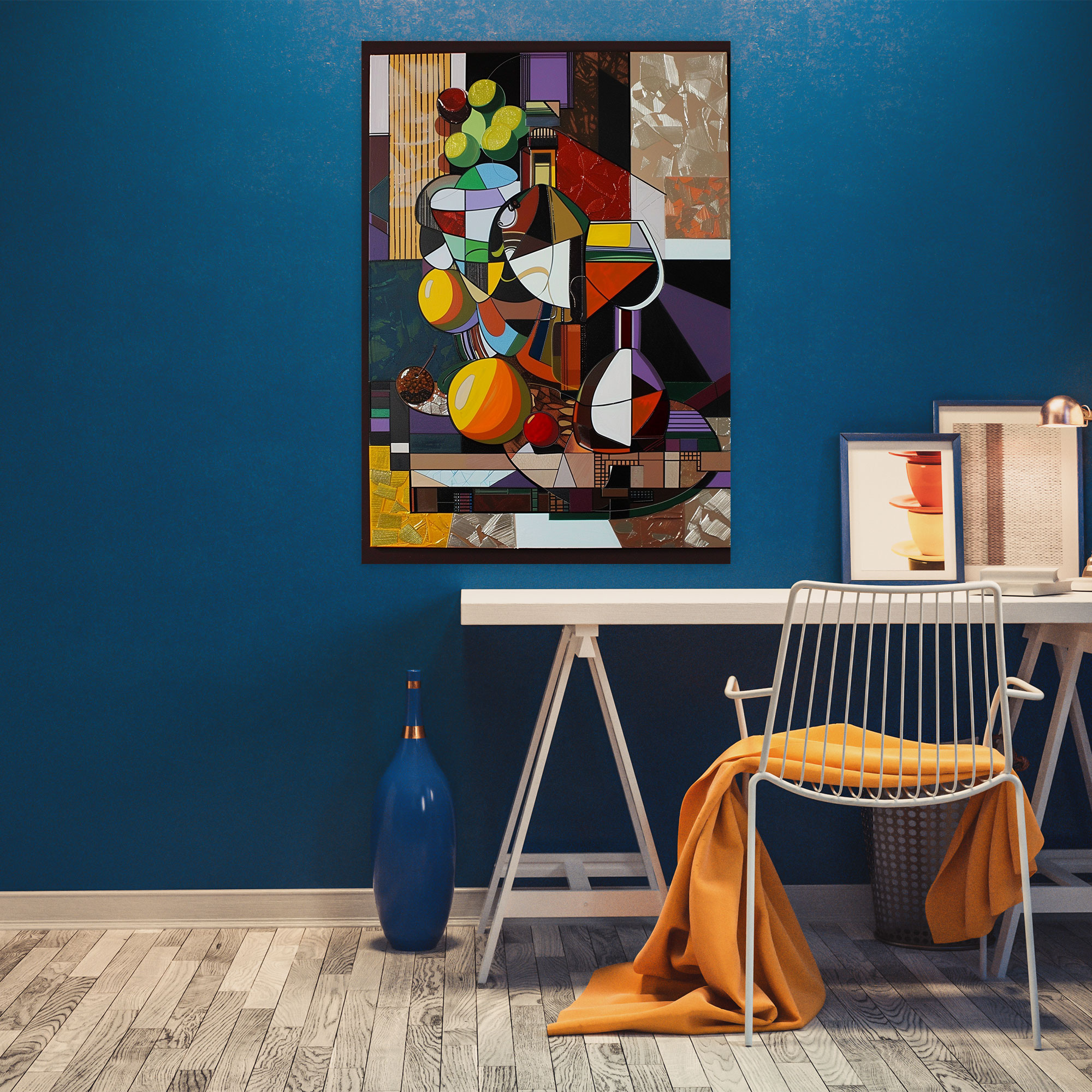 Cubism Patterns Wall Art - Cubism, Canvas, Home Decoration, Wall Decoration