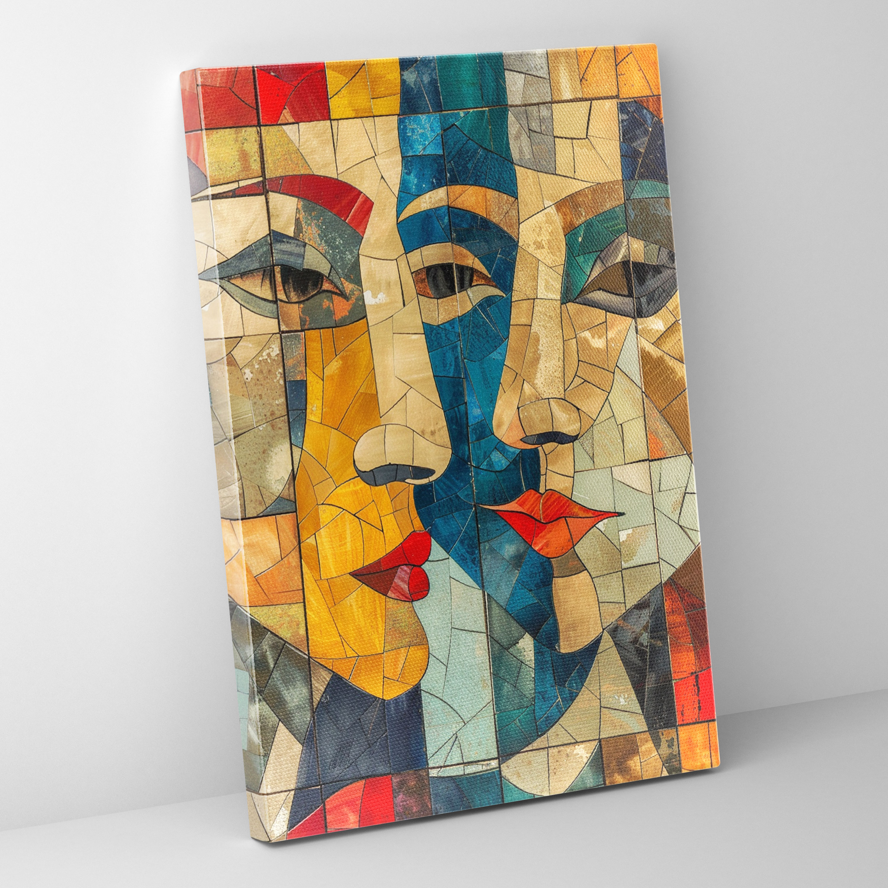 Abstract Faces Cubism Canvas Print - Cubism, Home Decoration, Canvas Print, Cubism