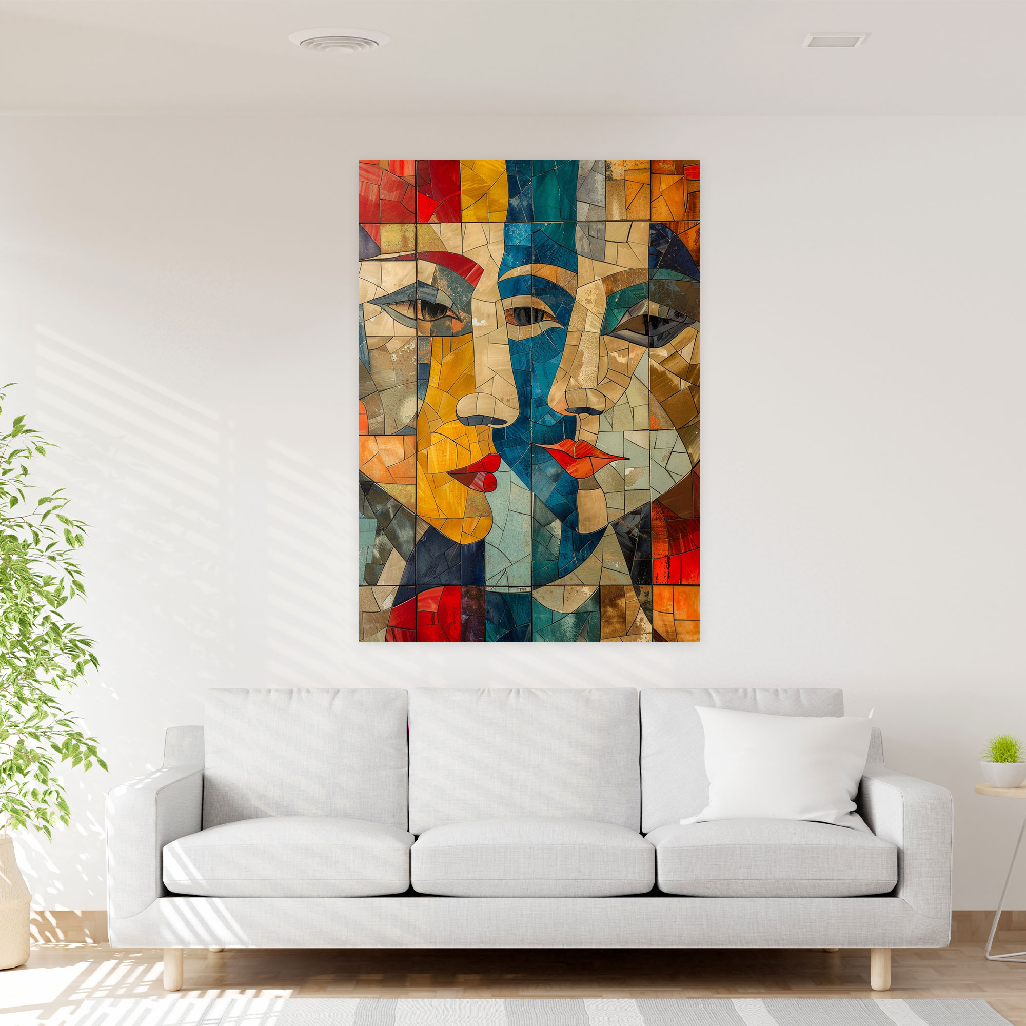 Abstract Faces Cubism Canvas Print - Cubism, Home Decoration, Canvas Print, Cubism