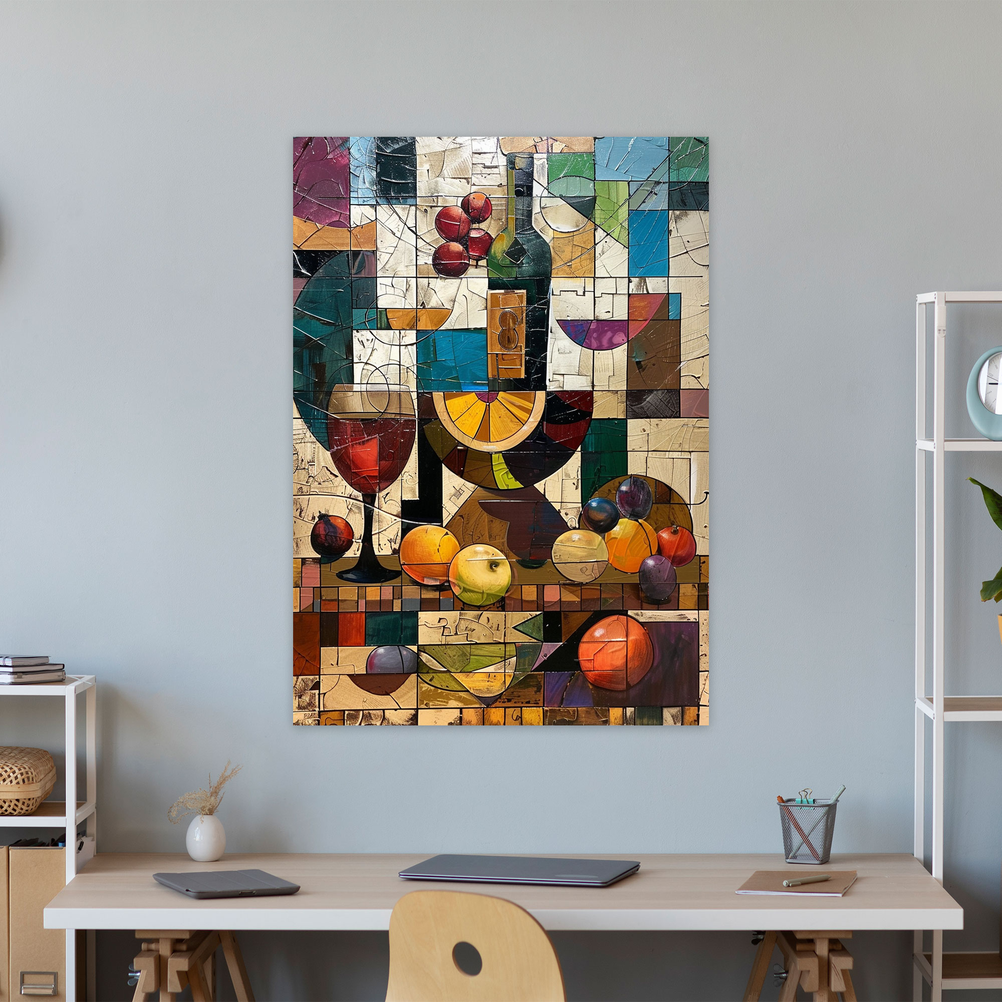Still Life Cubism Wall Decoration - Cubism, Home Decoration, Cubism, Still Life