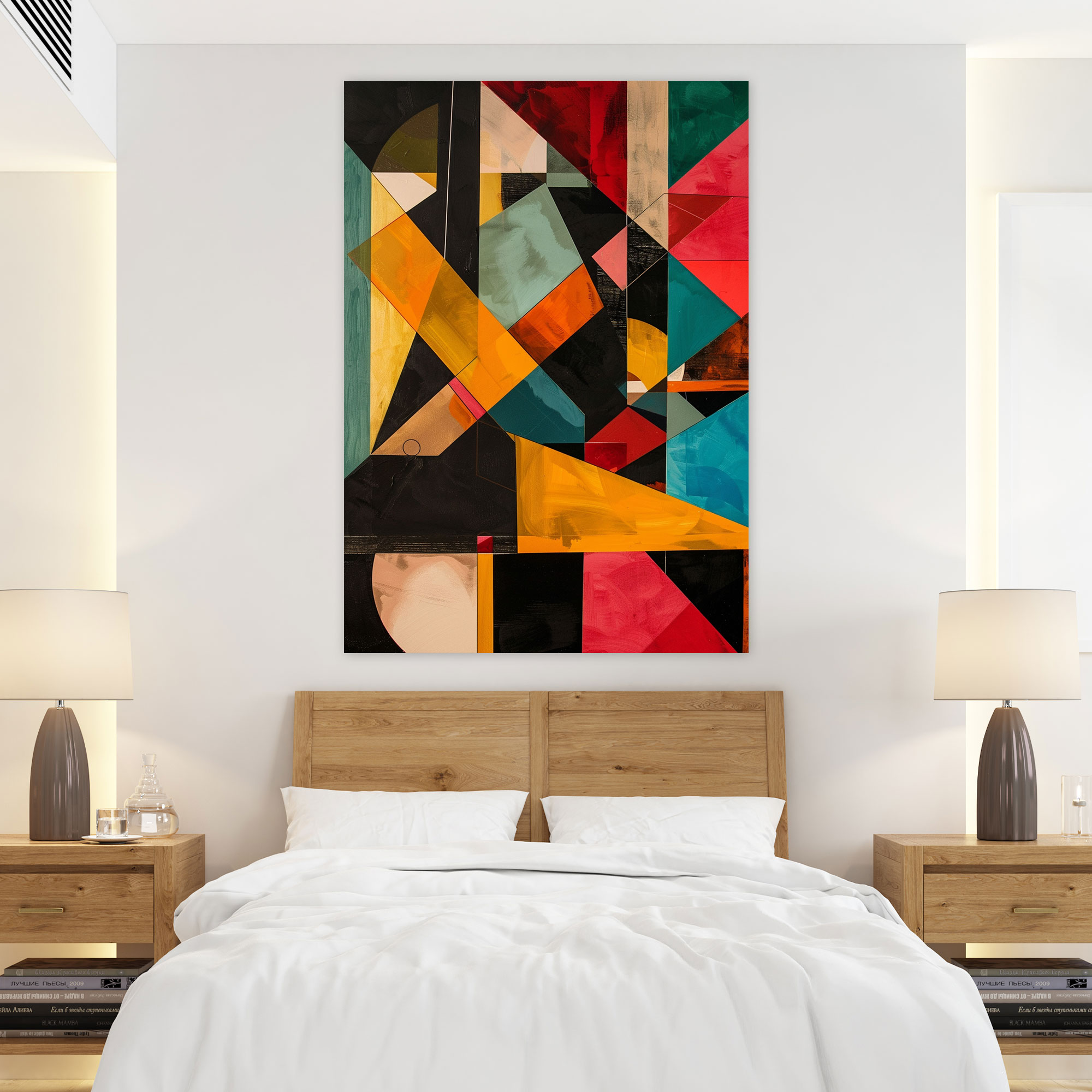 Geometric Cubism Canvas Print - Cubism, Canvas Print, Wall Decoration, Geometric Shapes