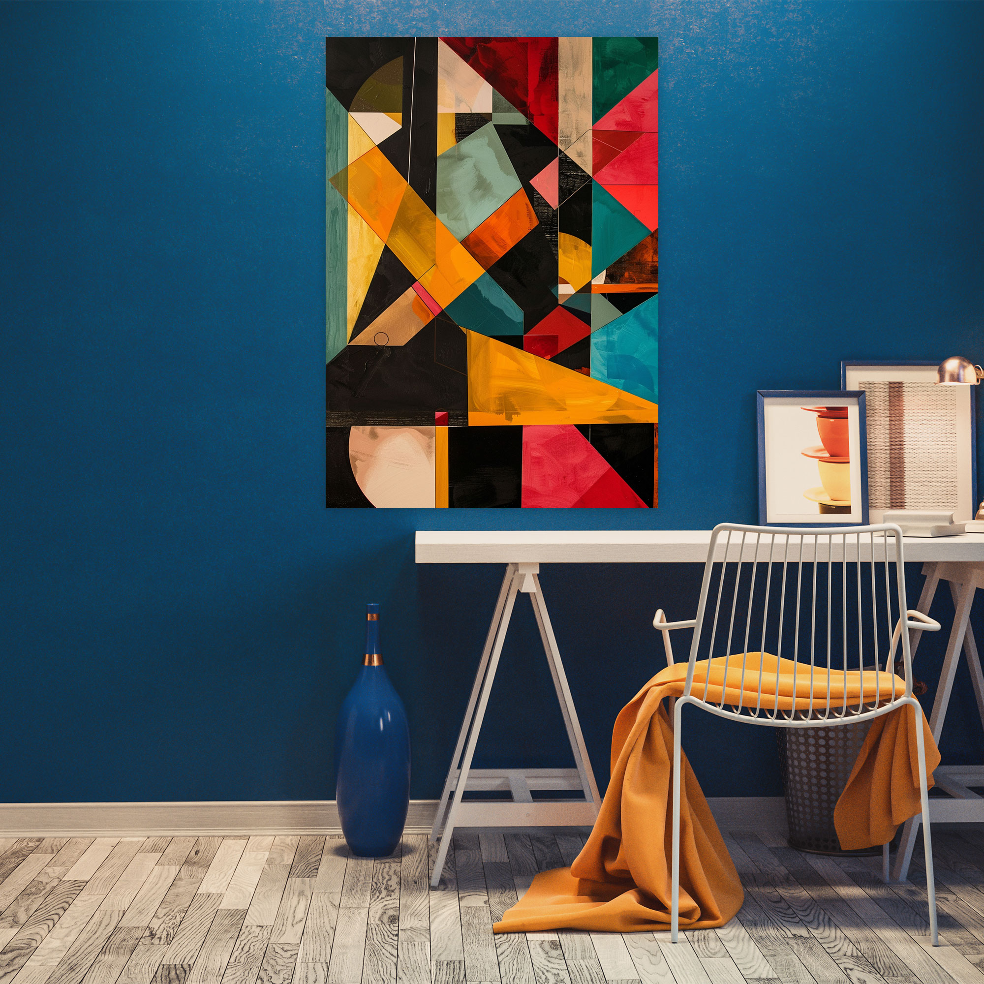 Geometric Cubism Canvas Print - Cubism, Canvas Print, Wall Decoration, Geometric Shapes