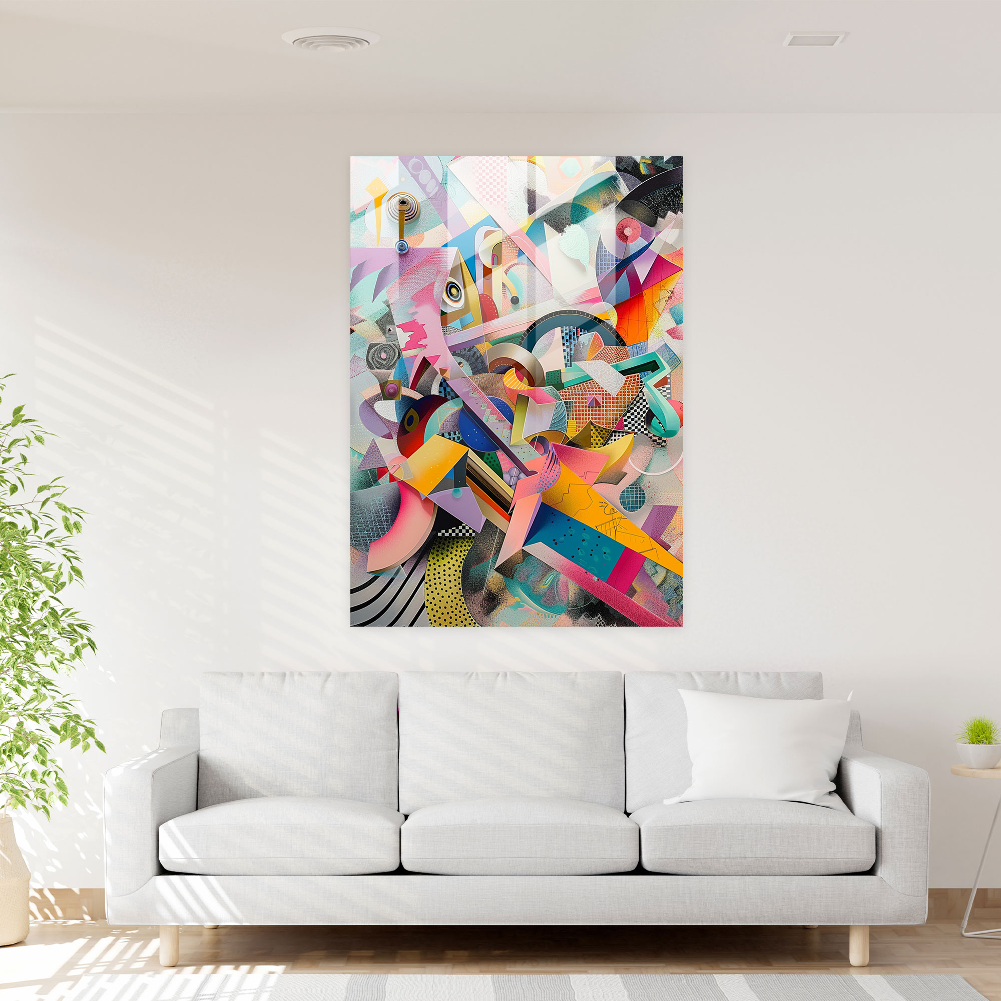 Dadaism Glass Print Home Decoration - Dadaism, Modern Art, Home Decoration, Dadaism Art Style