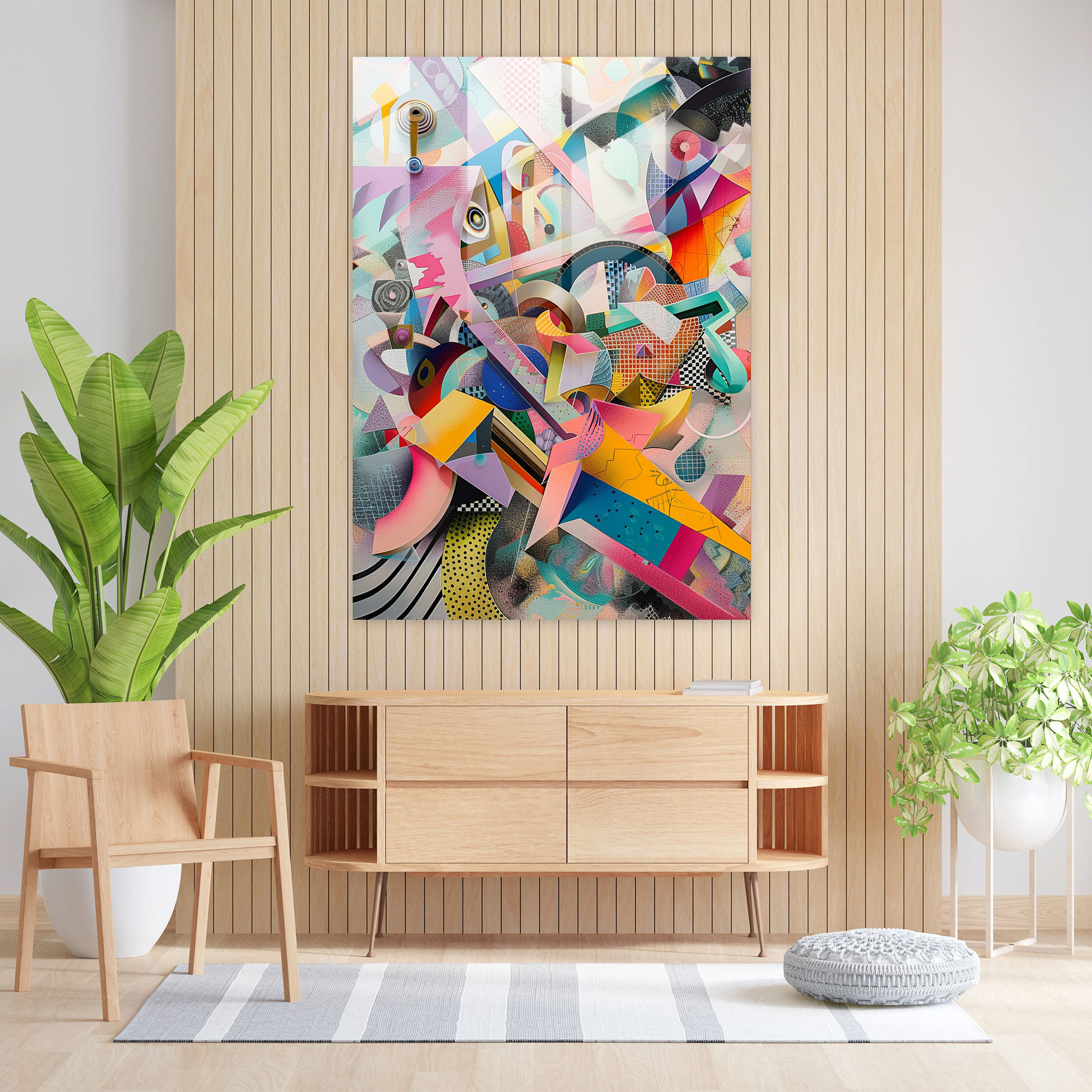 Dadaism Glass Print Home Decoration - Dadaism, Modern Art, Home Decoration, Dadaism Art Style