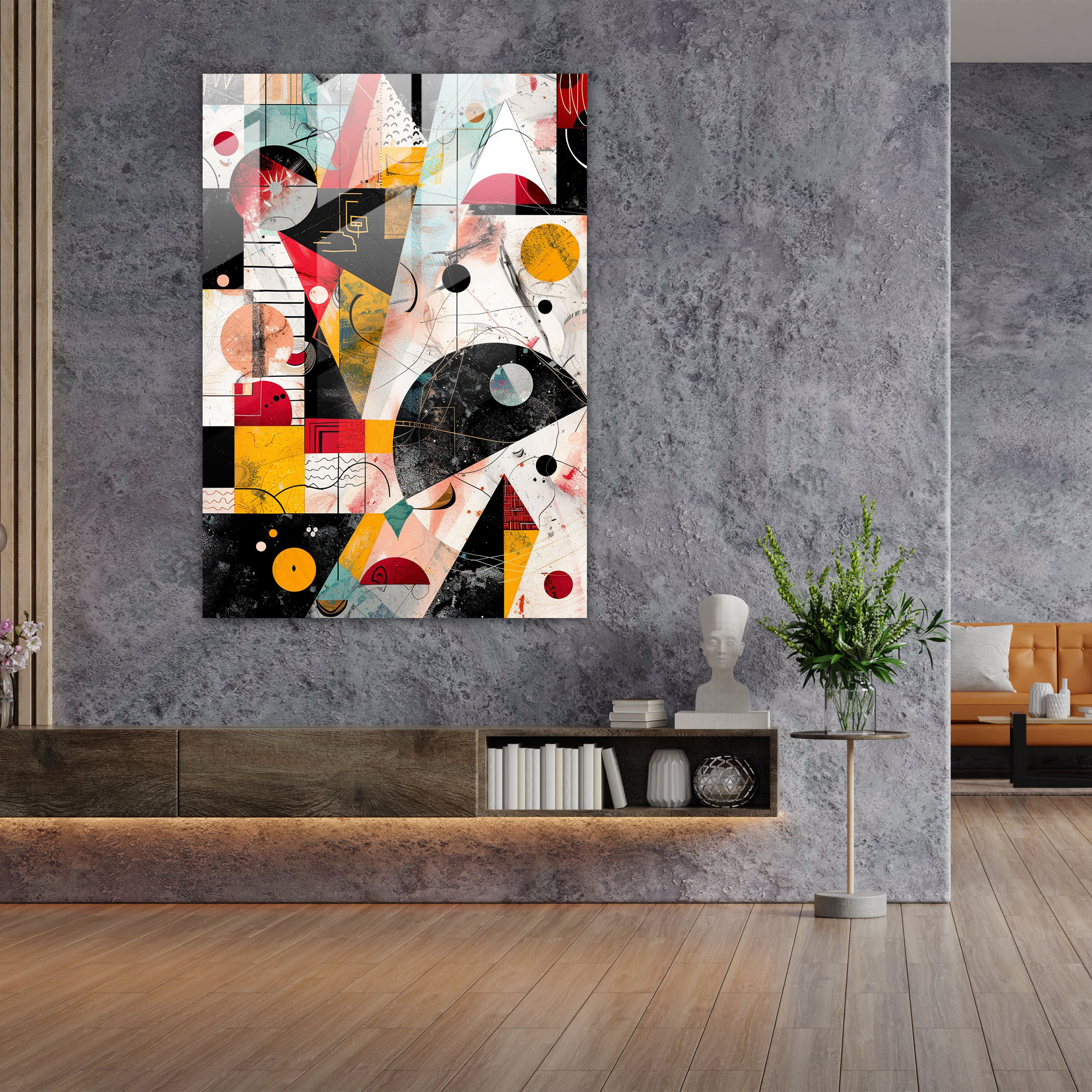 Dadaism Glass Wall Art Home Decoration - Dadaism, Glass Wall Art, Dadaism Art Style, Home Decoration
