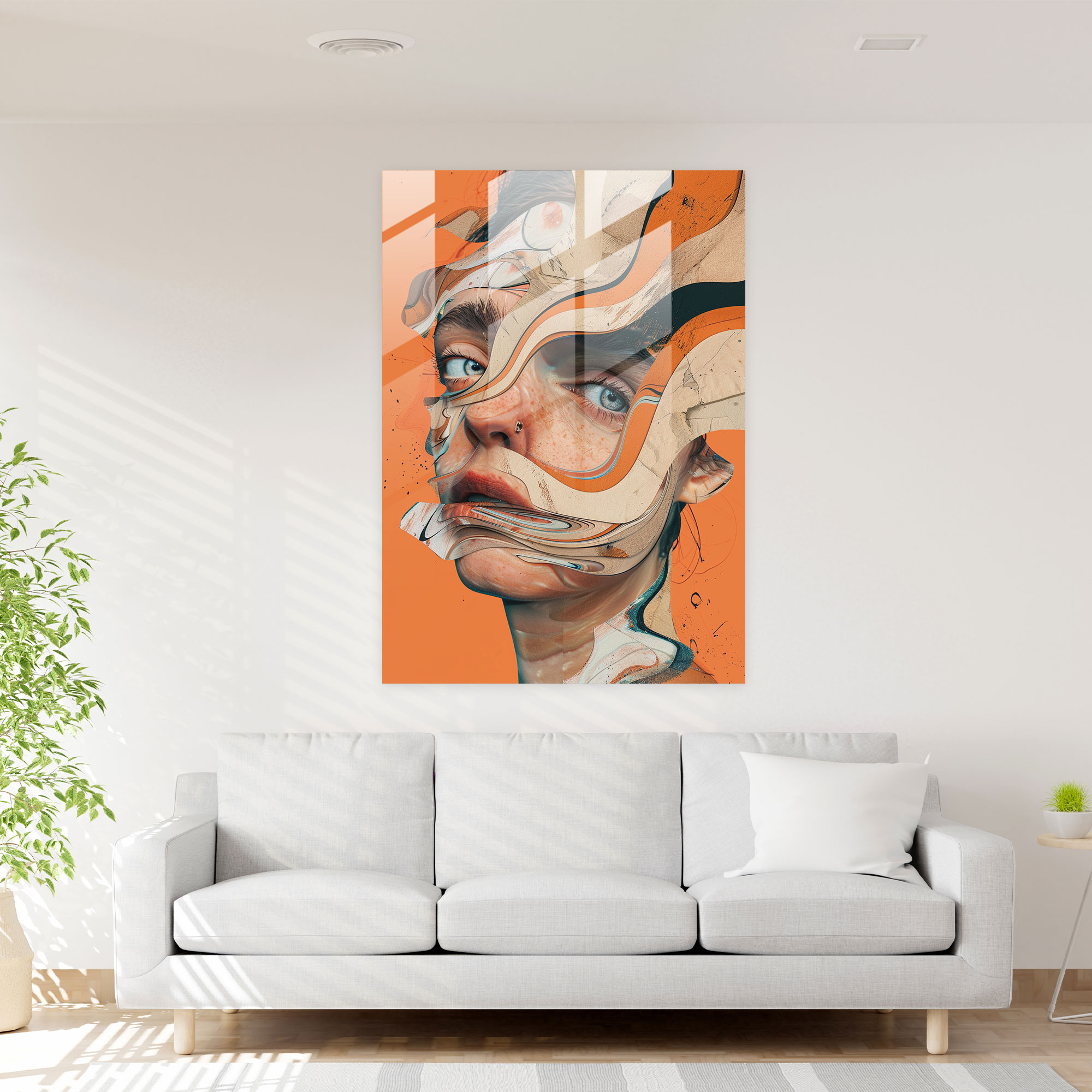 Dadaism Glass Print Wall Decoration - Dadaism, Glass Print, Glass Art, Wall Decoration