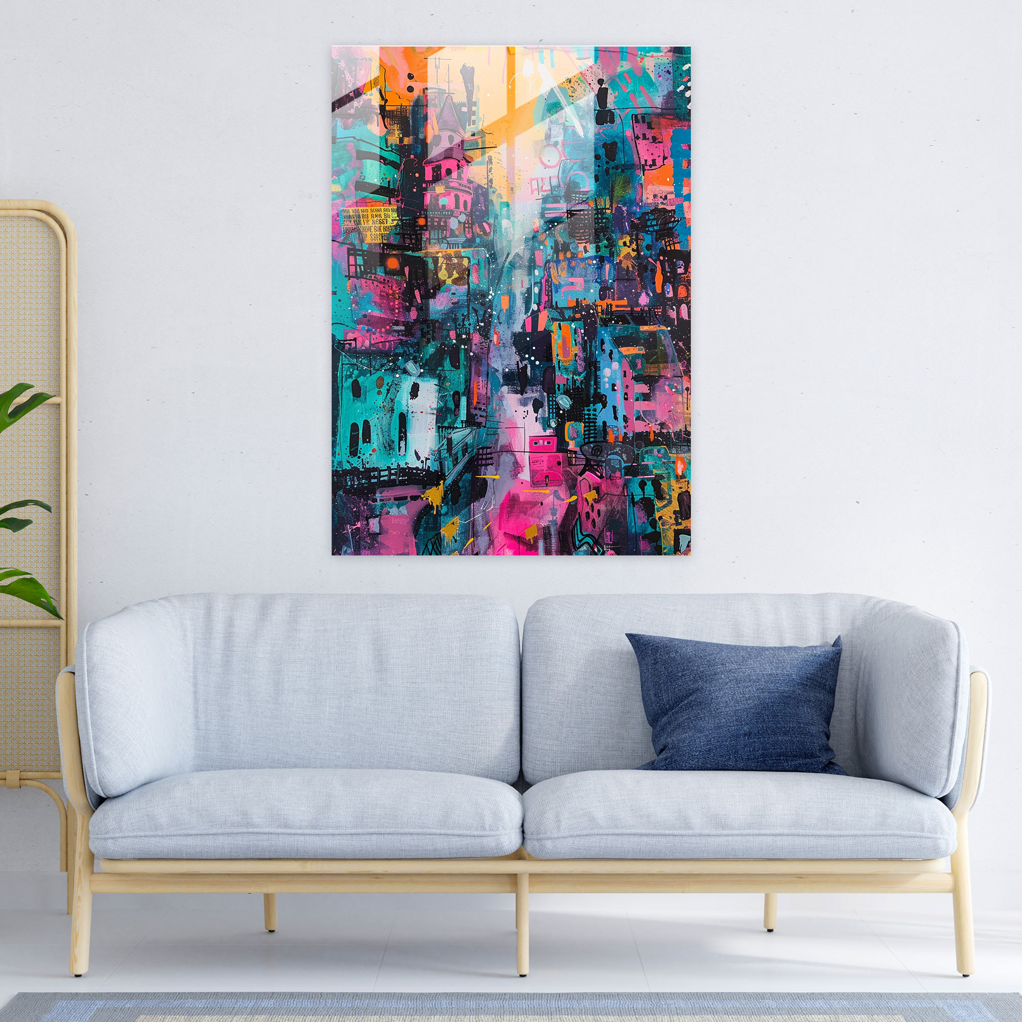 Dadaism Glass Wall Art Modern Art - Dadaism, Glass Art, Dadaism Art Style, Modern Art