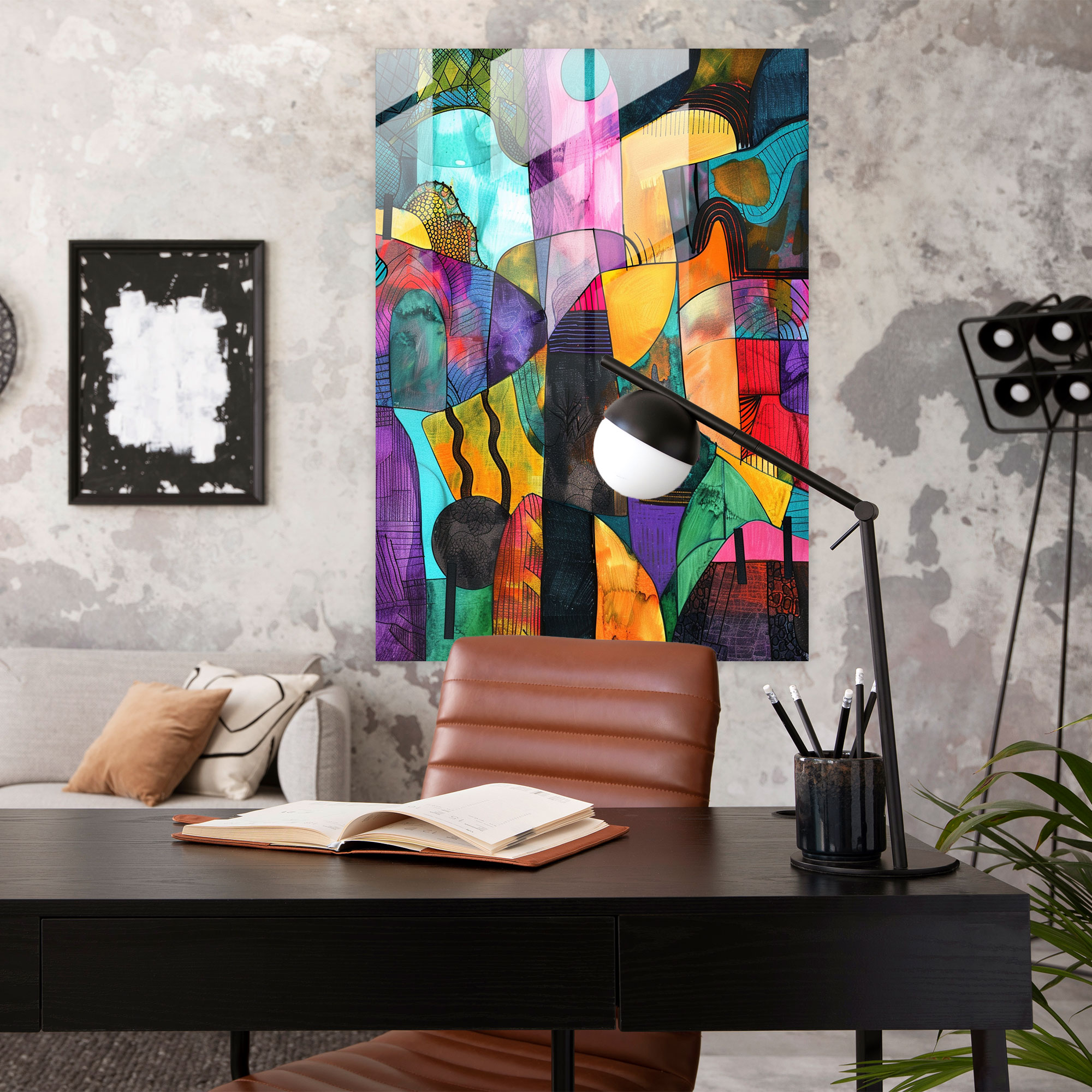 Dadaism Glass Print Wall Decoration Home Decoration - Dadaism, Home Decoration, Glass Print, Dadaism Art Style