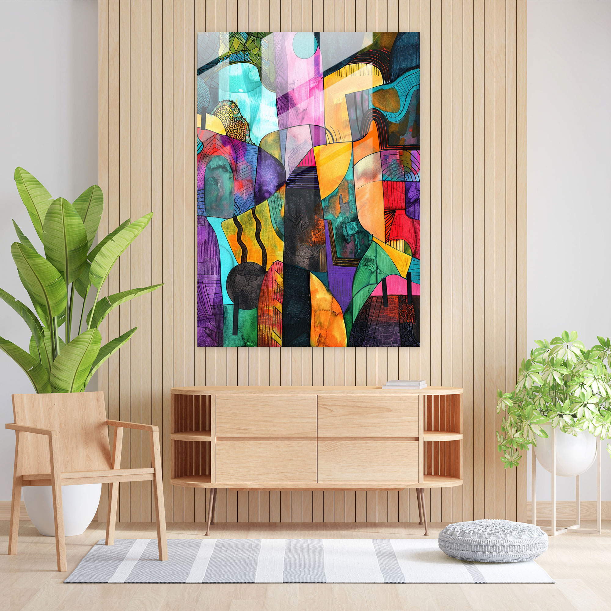 Dadaism Glass Print Wall Decoration Home Decoration - Dadaism, Home Decoration, Glass Print, Dadaism Art Style