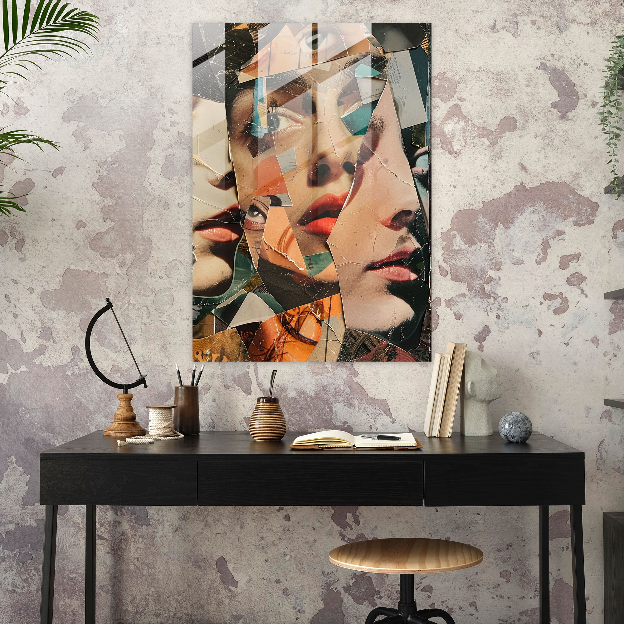 Dadaism Glass Print Modern Art - Dadaism, Dadaism Art Style, Modern Art, Glass Art