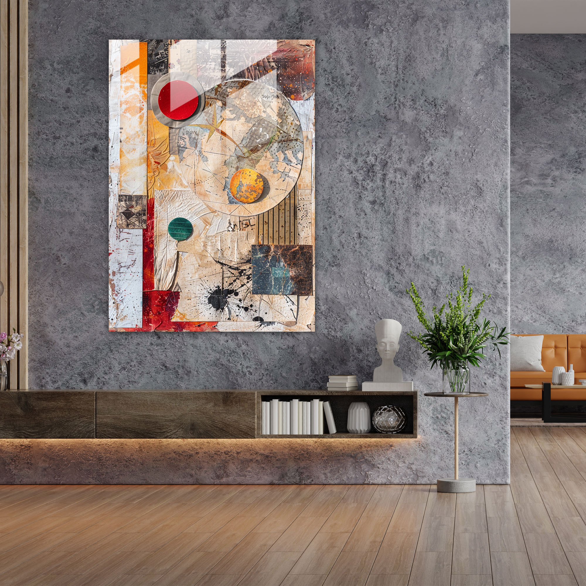 Dadaism Glass Art Wall Decoration - Dadaism, Modern Art, Glass Art, Wall Decoration