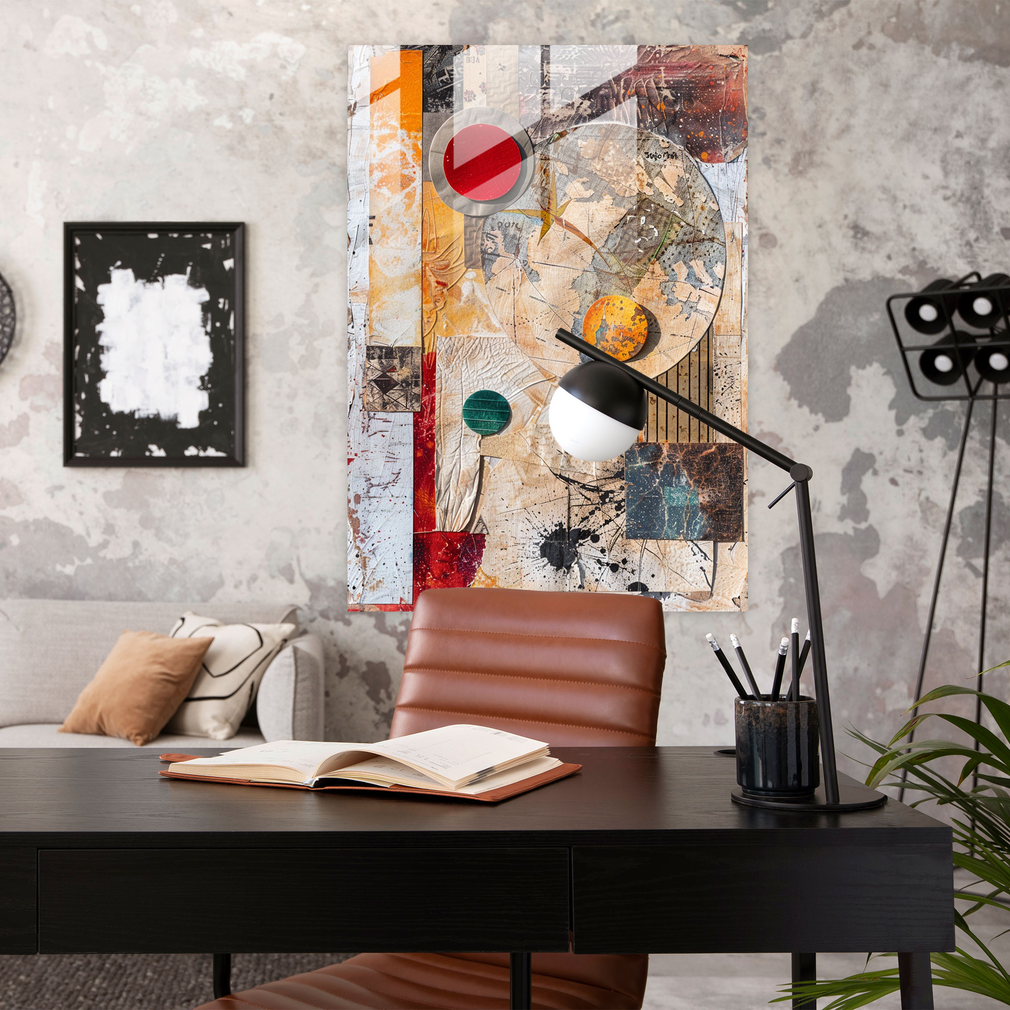 Dadaism Glass Art Wall Decoration - Dadaism, Modern Art, Glass Art, Wall Decoration