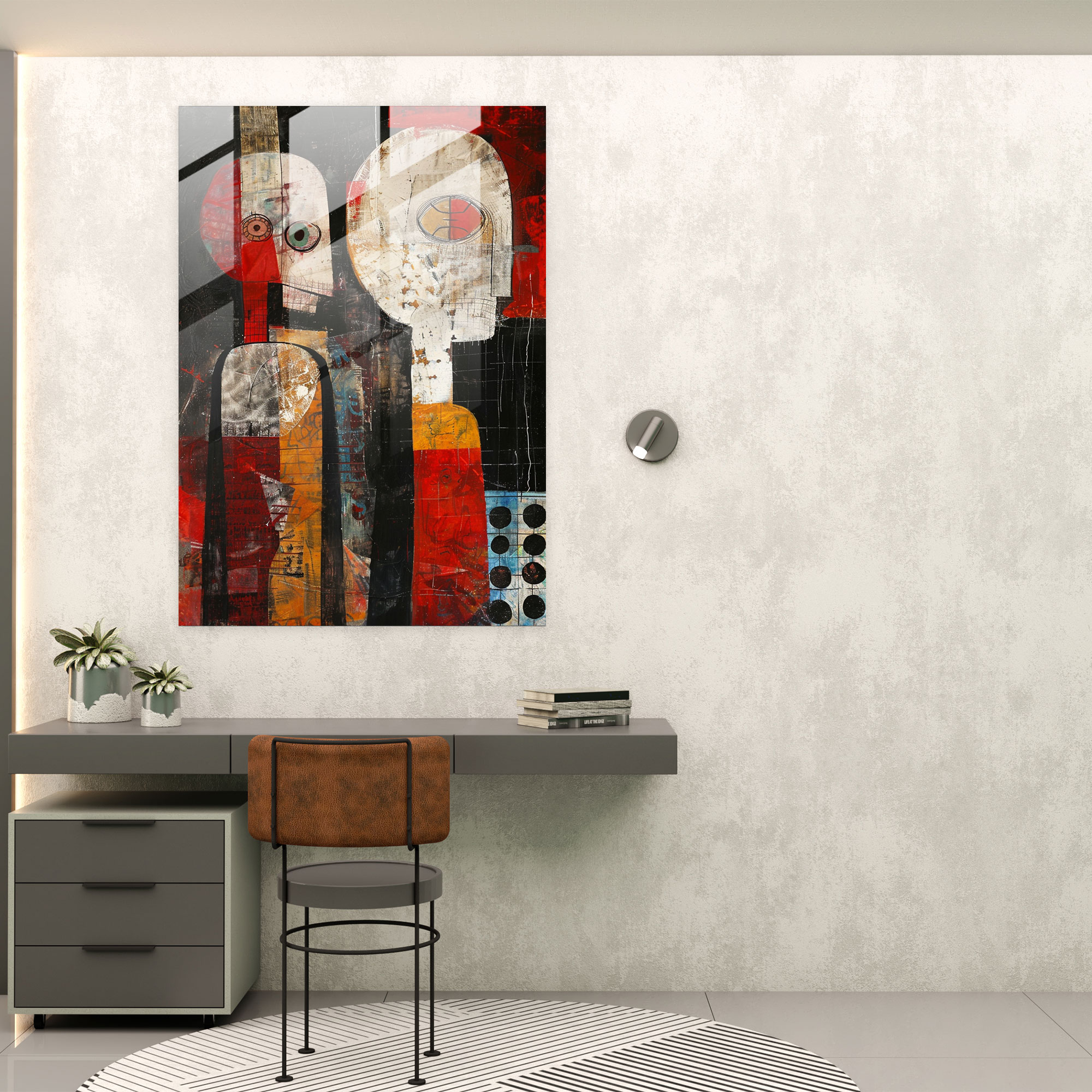 Dadaism Glass Wall Art Home Decoration - Dadaism, Dadaism, Home Decoration, Glass Wall Art