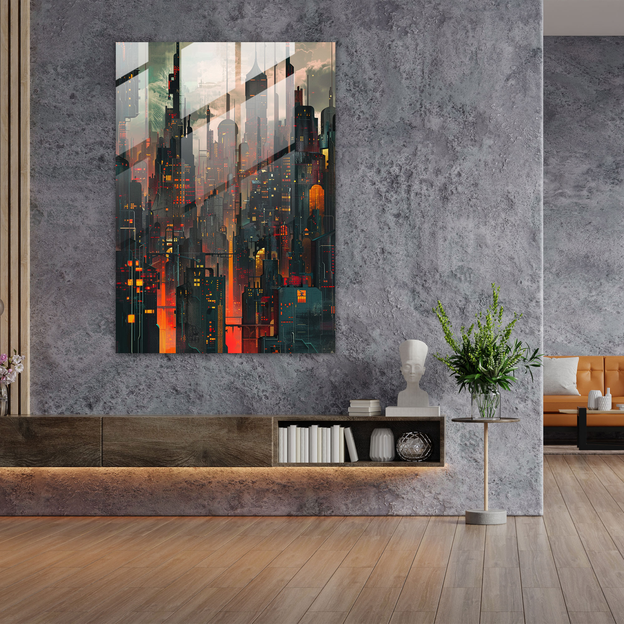 Dadaism Glass Art Wall Decoration - Dadaism, Glass Art, Modern Art, Dadaism