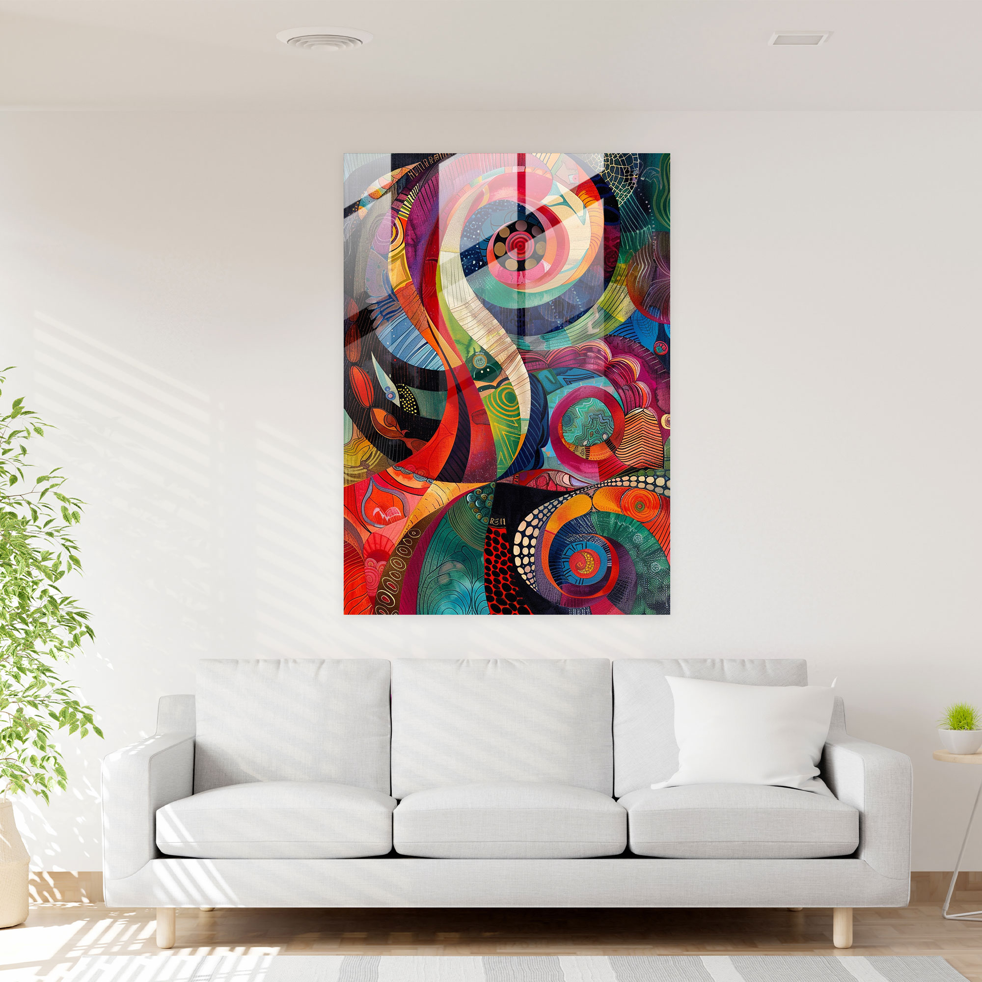 Dadaism Glass Print Wall Decoration - Dadaism, Wall Decoration, Dadaism, Modern Art