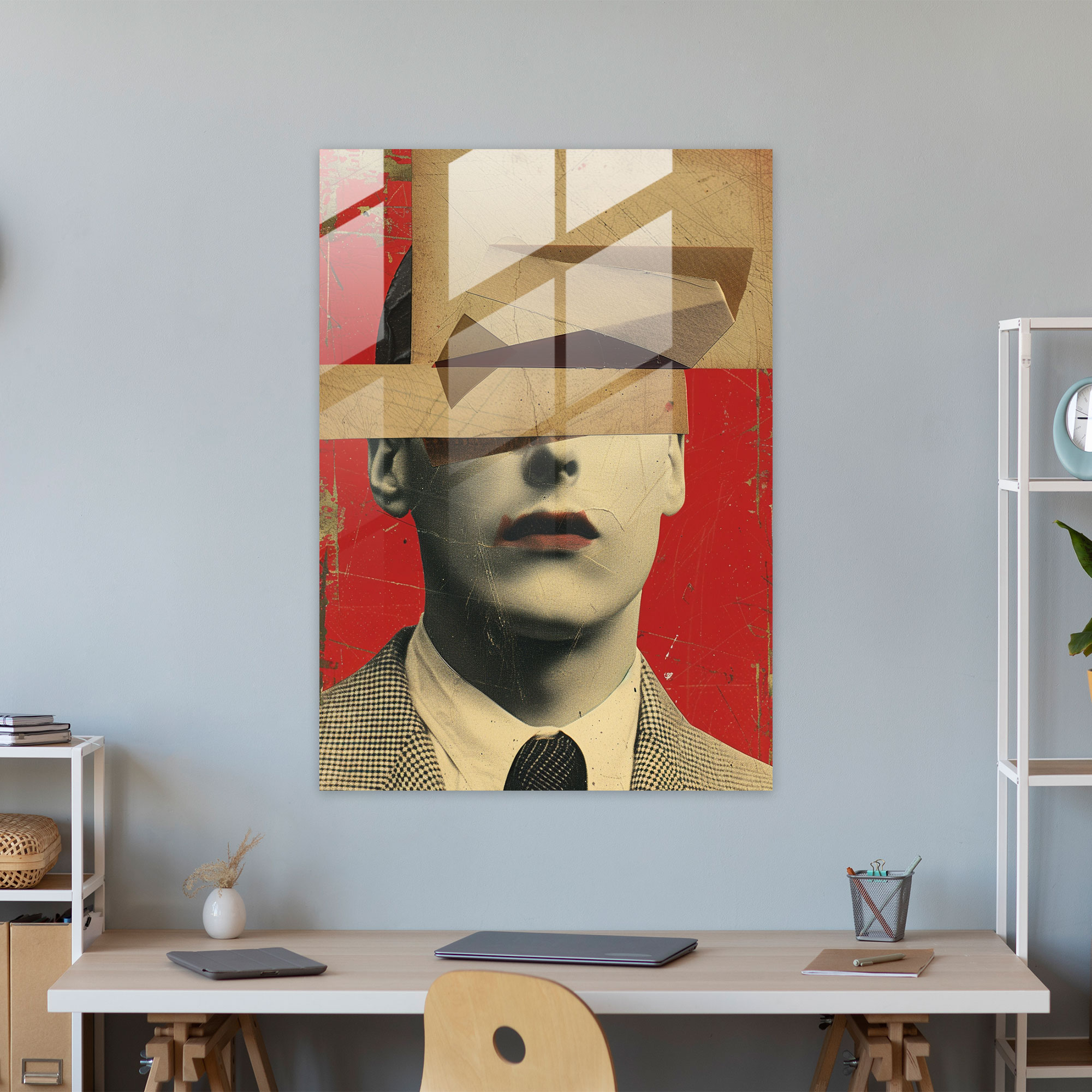 Dadaism Glass Wall Art - Random Collage - Dadaism, Glass Wall Art, Modern Art, Dadaism
