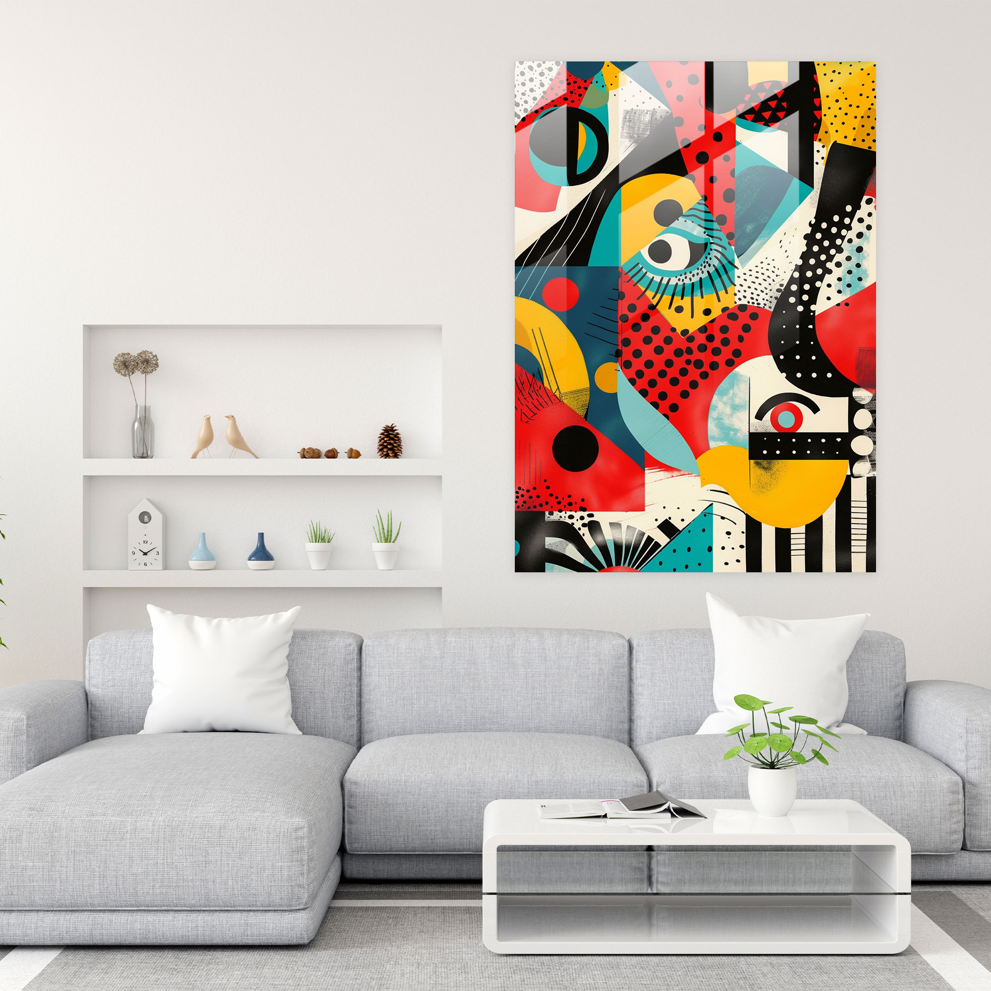 Dadaism Glass Art - Striking Patterns - Dadaism, Modern Art, Wall Decoration, Glass Art