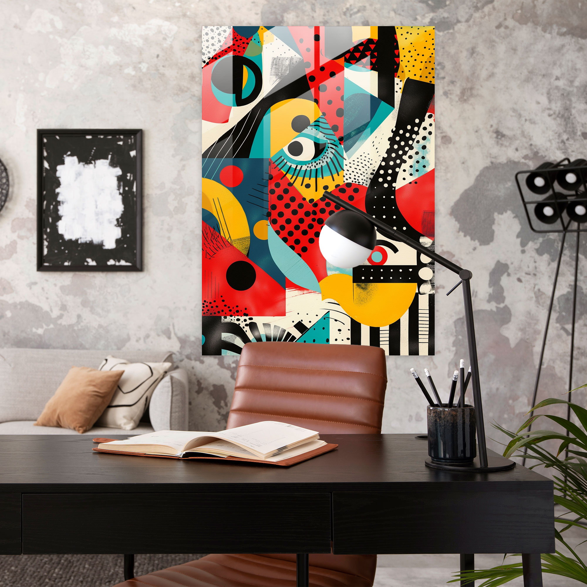 Dadaism Glass Art - Striking Patterns - Dadaism, Modern Art, Wall Decoration, Glass Art
