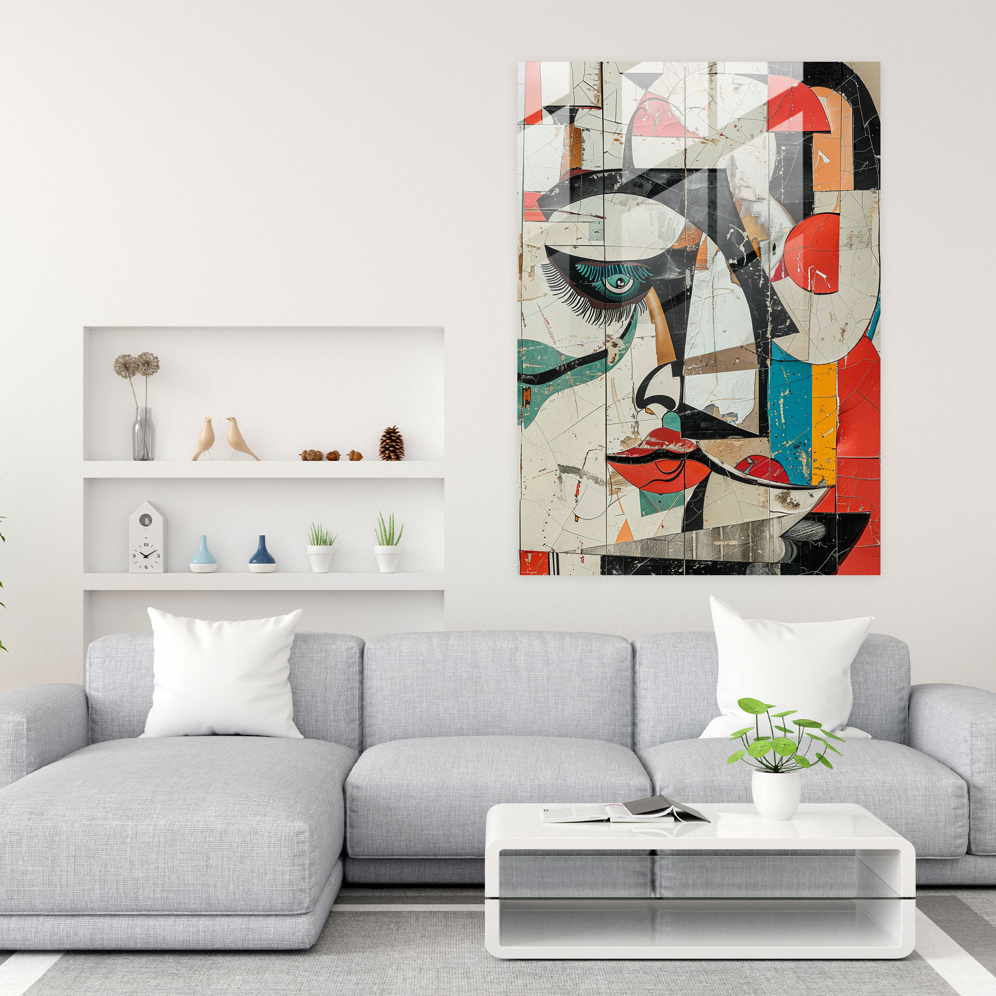 Dadaism Modern Art - Thought-Provoking Composition - Dadaism, Modern Art, Home Decoration, Abstract Art