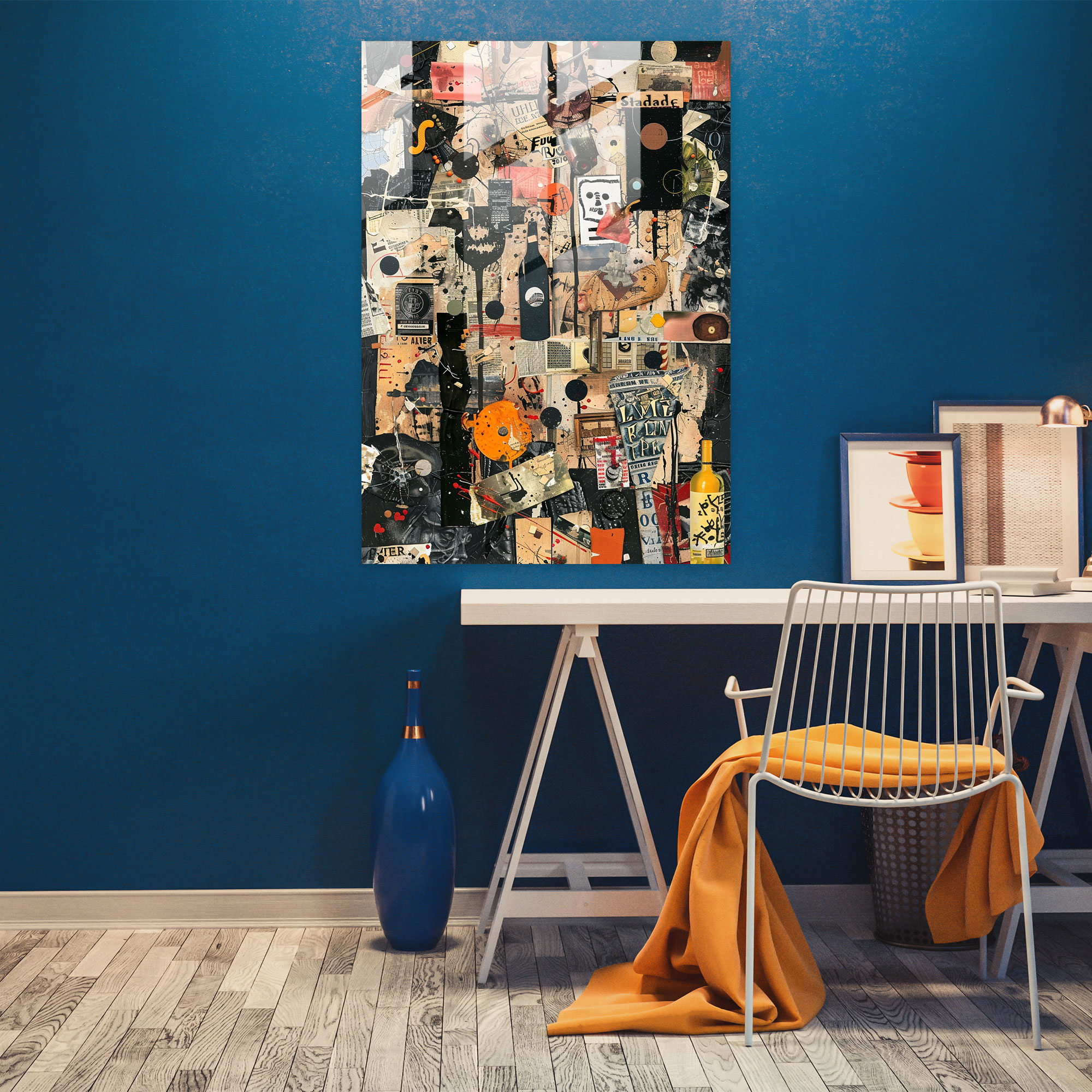Dadaism Wall Decoration - Random Objects Collage - Dadaism, Dadaism, Glass Print, Wall Decoration