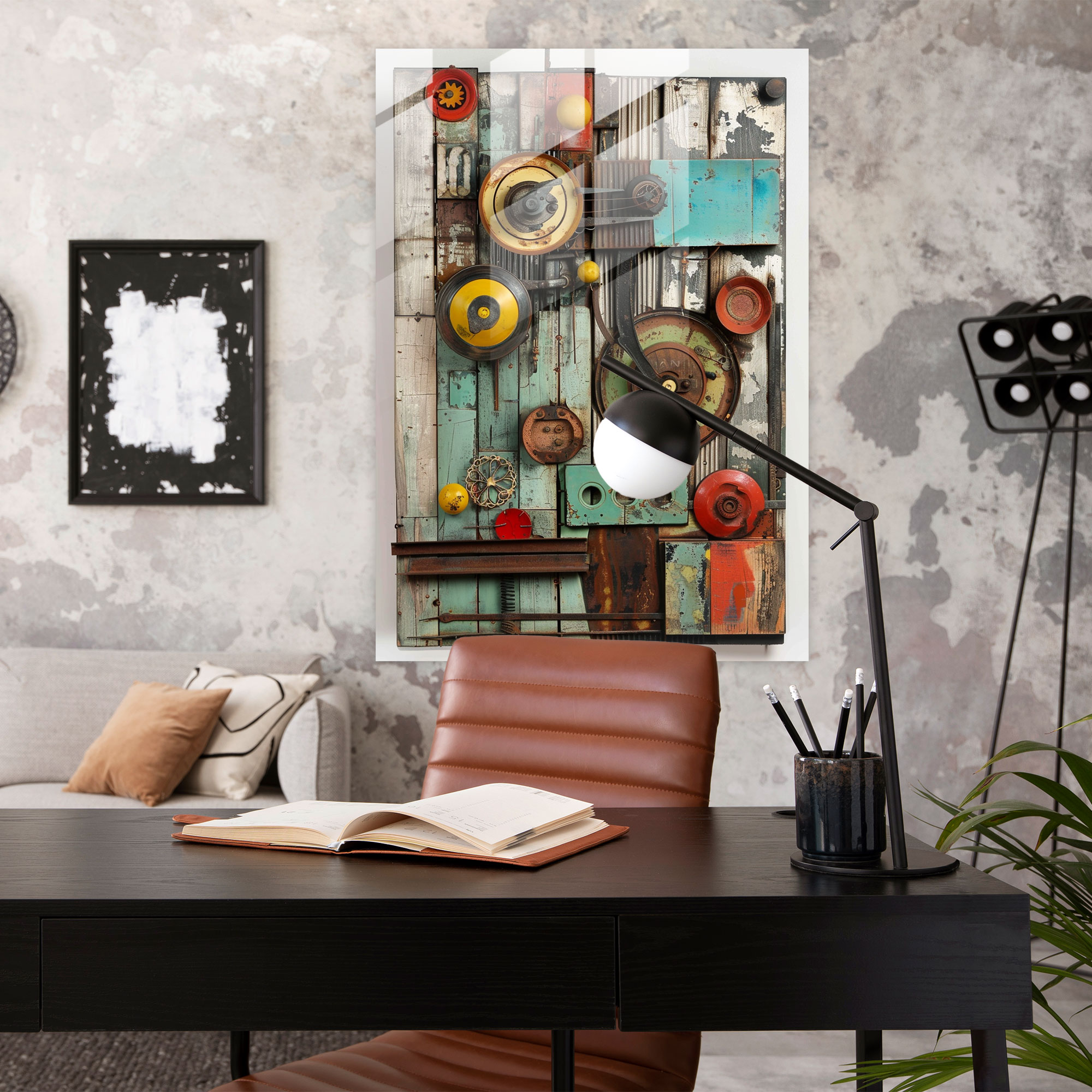 Dadaism Wall Decoration - Organic Fusion - Dadaism, Dadaism, Home Decoration, Glass Print