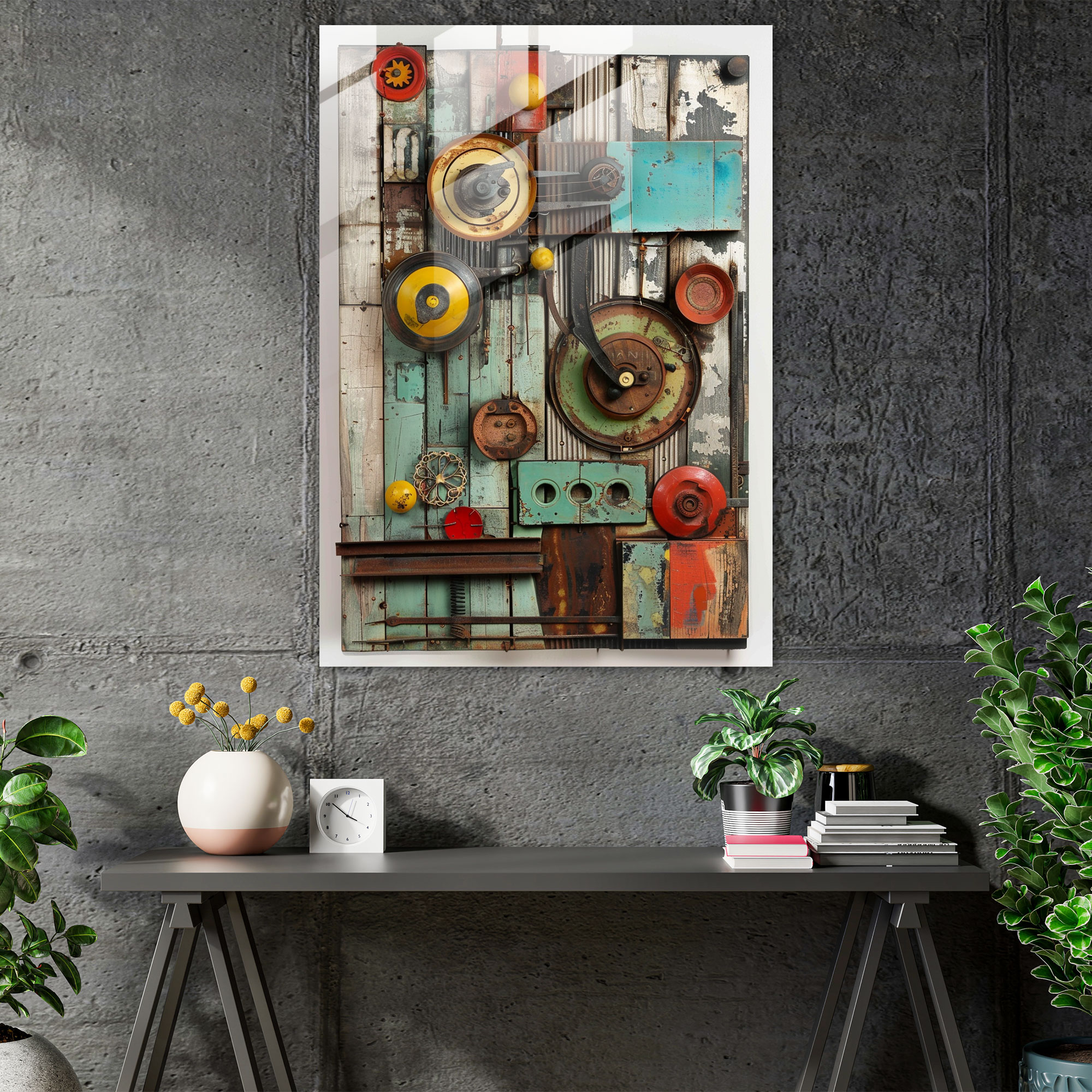 Dadaism Wall Decoration - Organic Fusion - Dadaism, Dadaism, Home Decoration, Glass Print