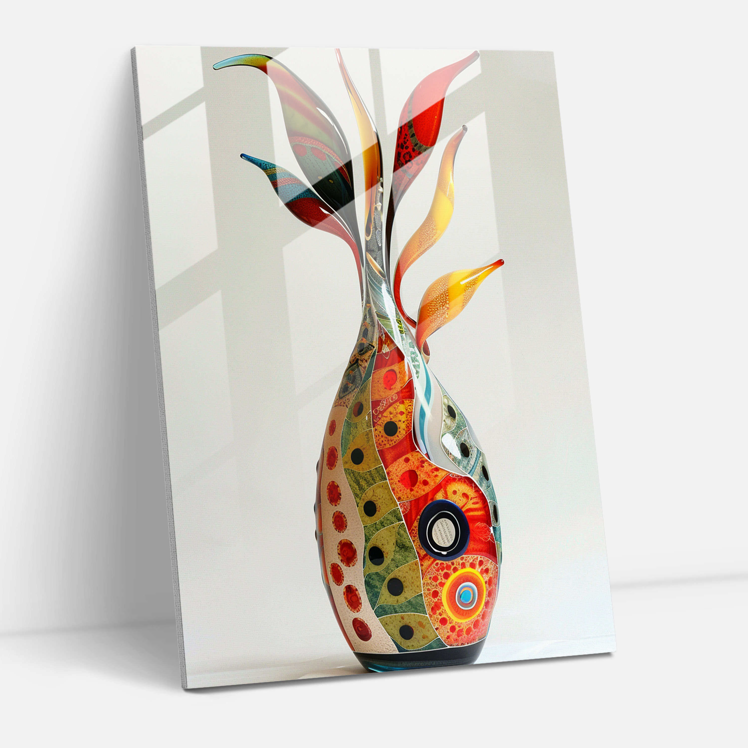 Dadaism Glass Art - Whimsical Textures - Dadaism, Patterns, Glass Print, Modern Art