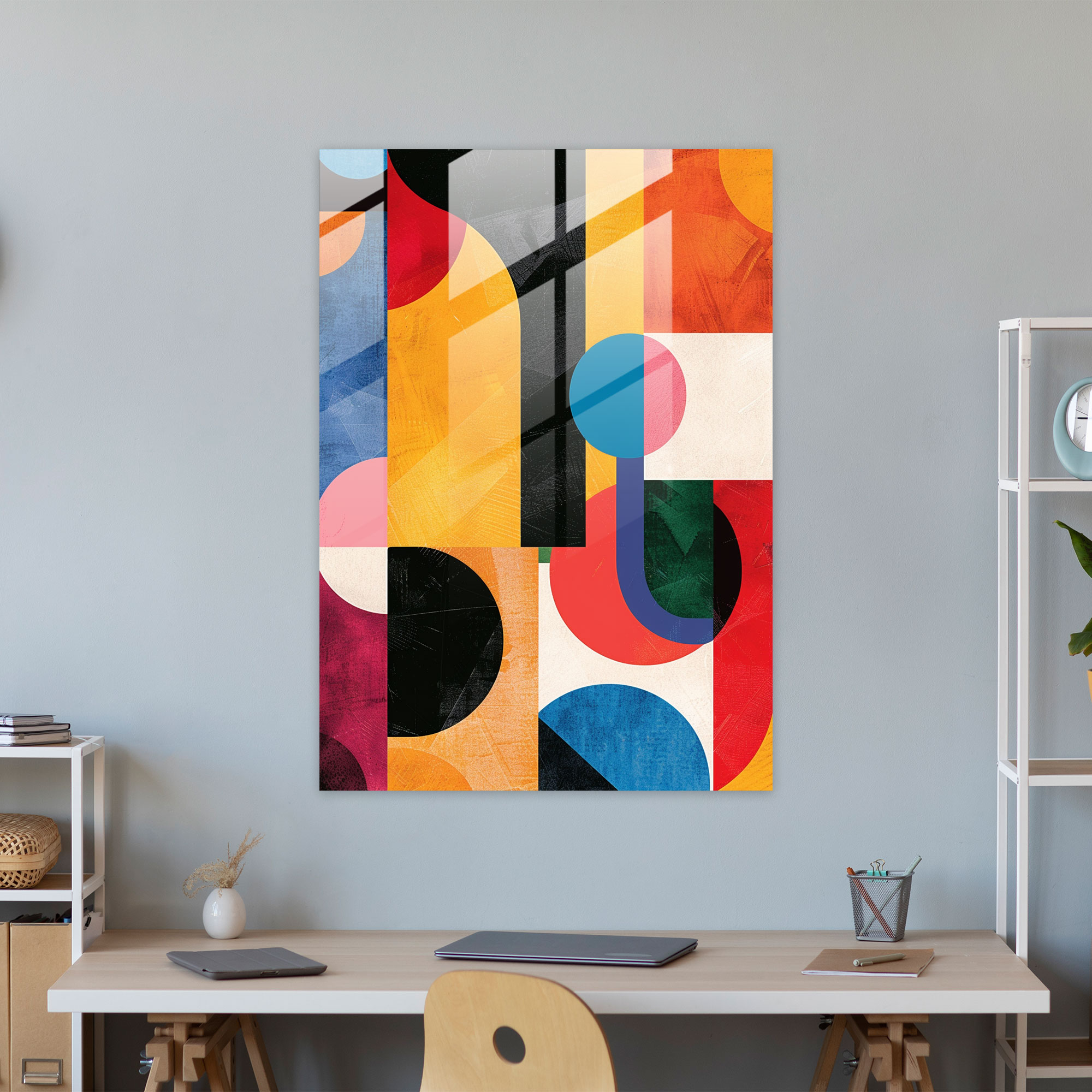 Abstract Dadaism Glass Wall Art - Dadaism, Dadaism Art Style, Glass Wall Art, Glass Art