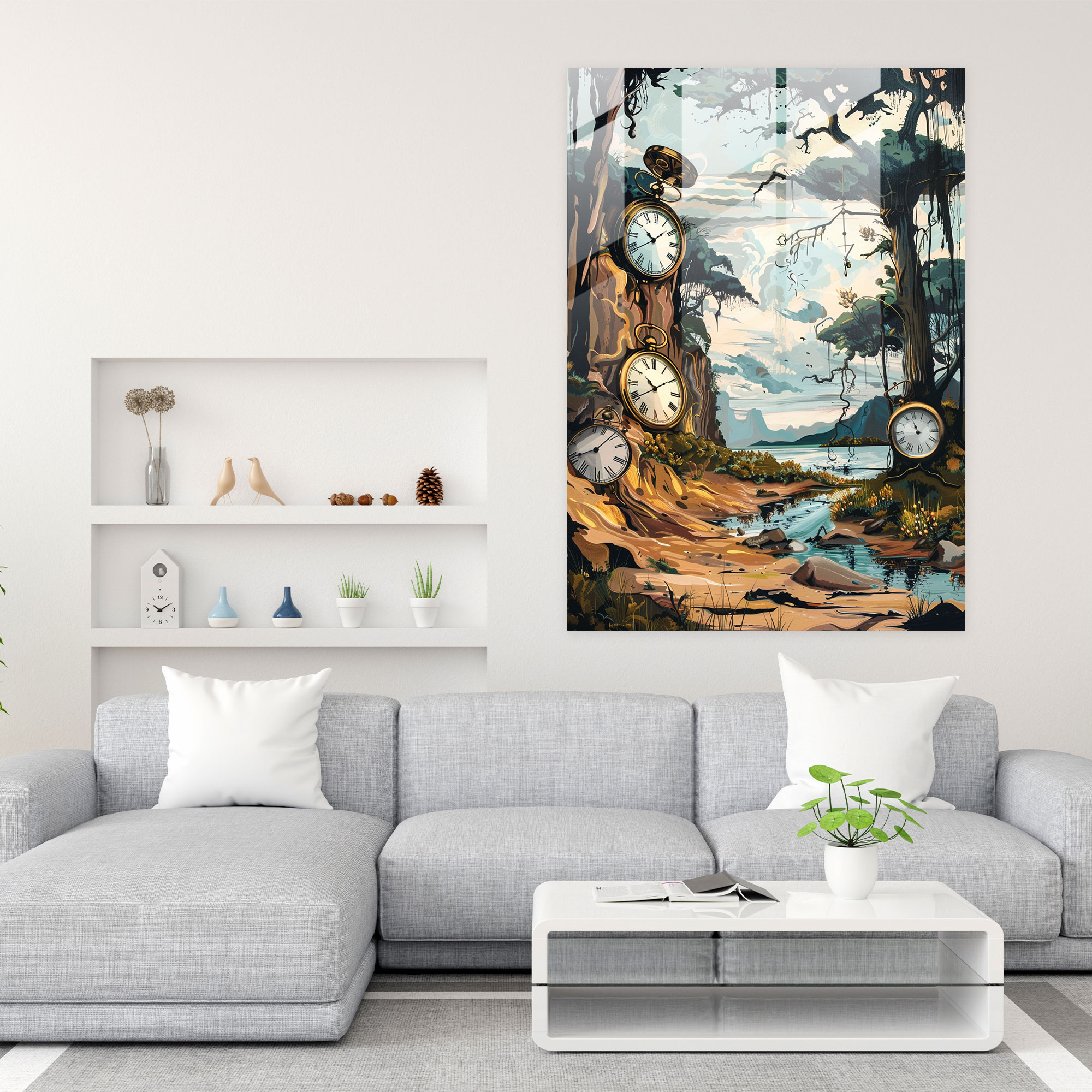 Surreal Dadaism Glass Art - Dadaism, Wall Decoration, Glass Wall Art, Glass Print