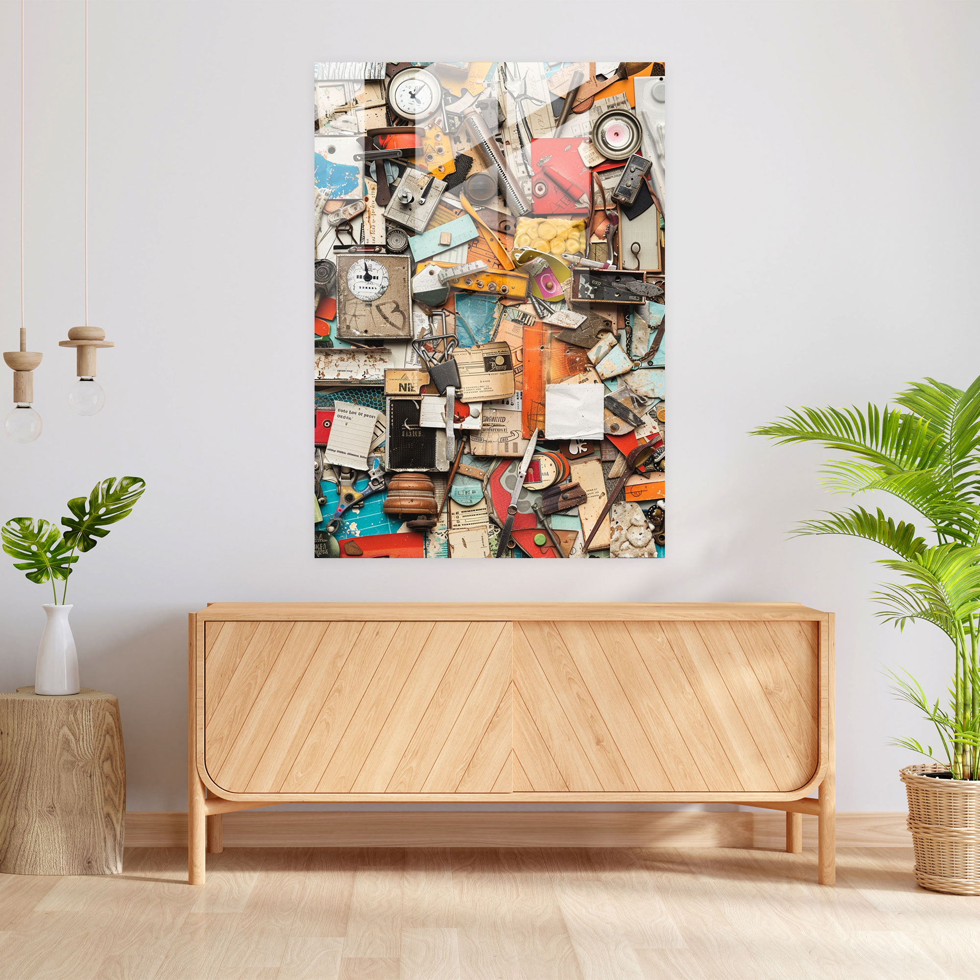 Dadaism Wall Decoration - Collage Of Random Objects And Words - Dadaism, Random Objects, Unique Art, Wall Decoration