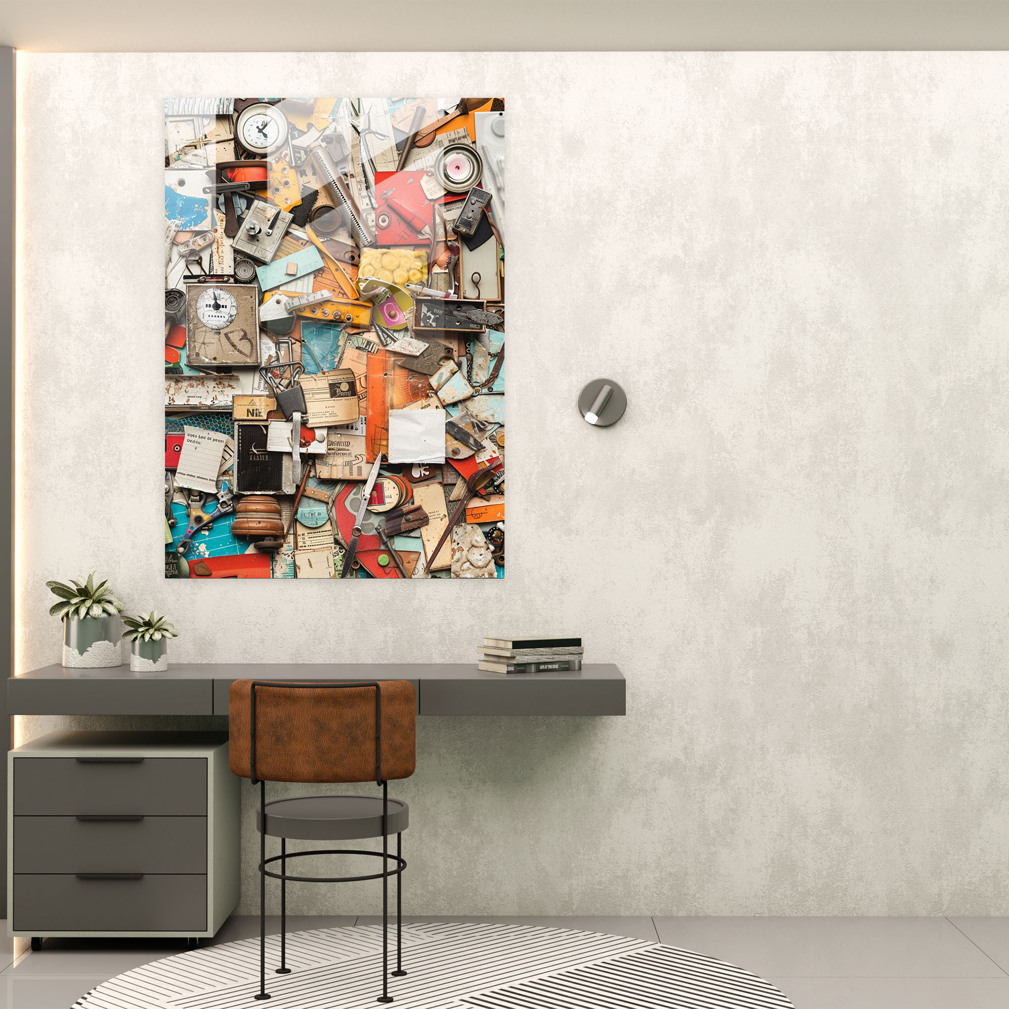 Dadaism Wall Decoration - Collage Of Random Objects And Words - Dadaism, Random Objects, Unique Art, Wall Decoration