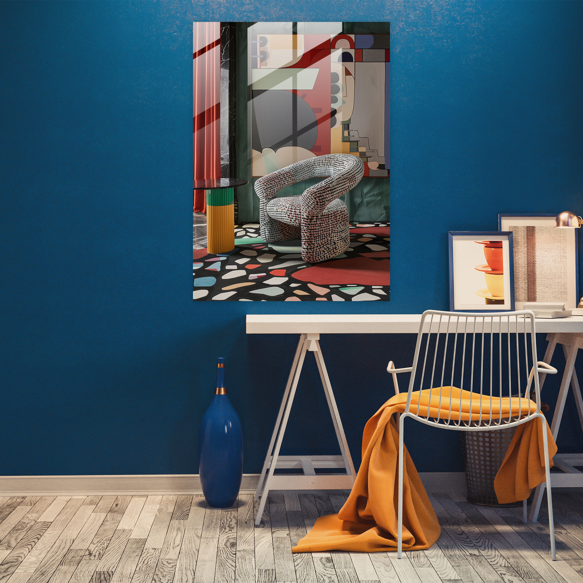 Dadaism Home Decoration - Playful Patterns And Unexpected Textures - Dadaism, Home Decoration, Dadaism Art Style, Glass Print