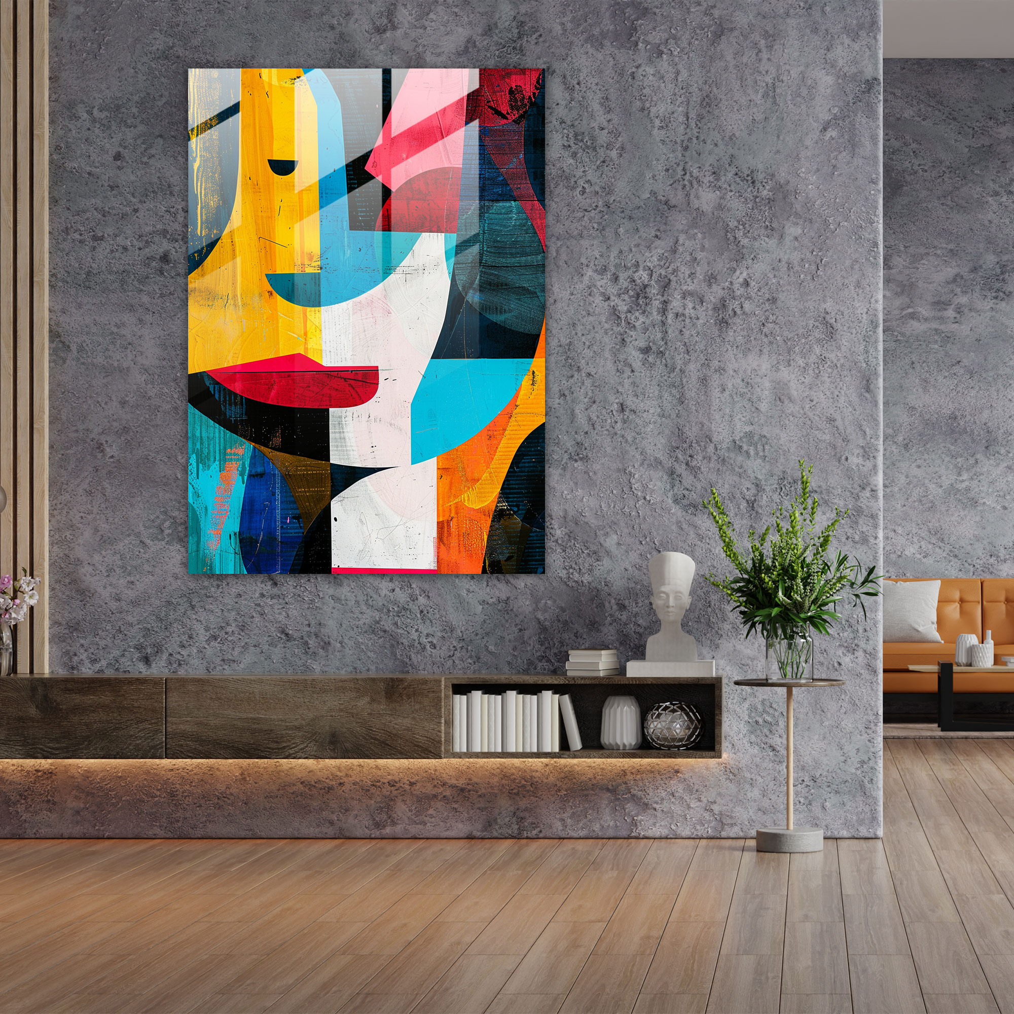 Dadaism Home Decoration - Dadaism, Home Decoration, Modern Art, Glass Print