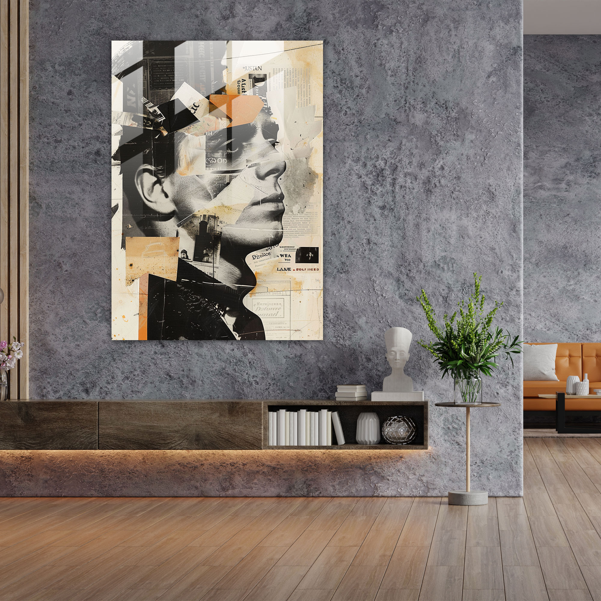 Dadaism Wall Decoration - Dadaism, Glass Art, Glass Print, Modern Art