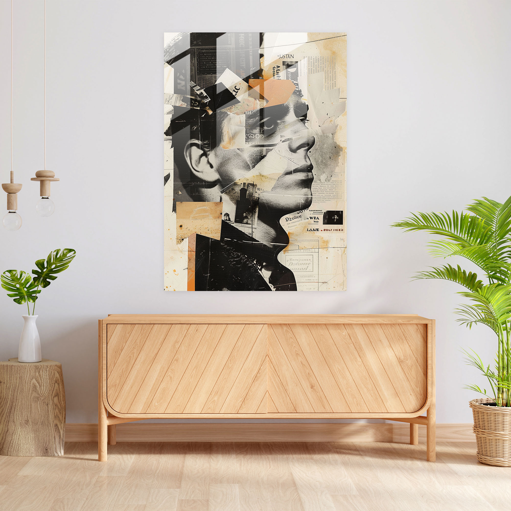 Dadaism Wall Decoration - Dadaism, Glass Art, Glass Print, Modern Art