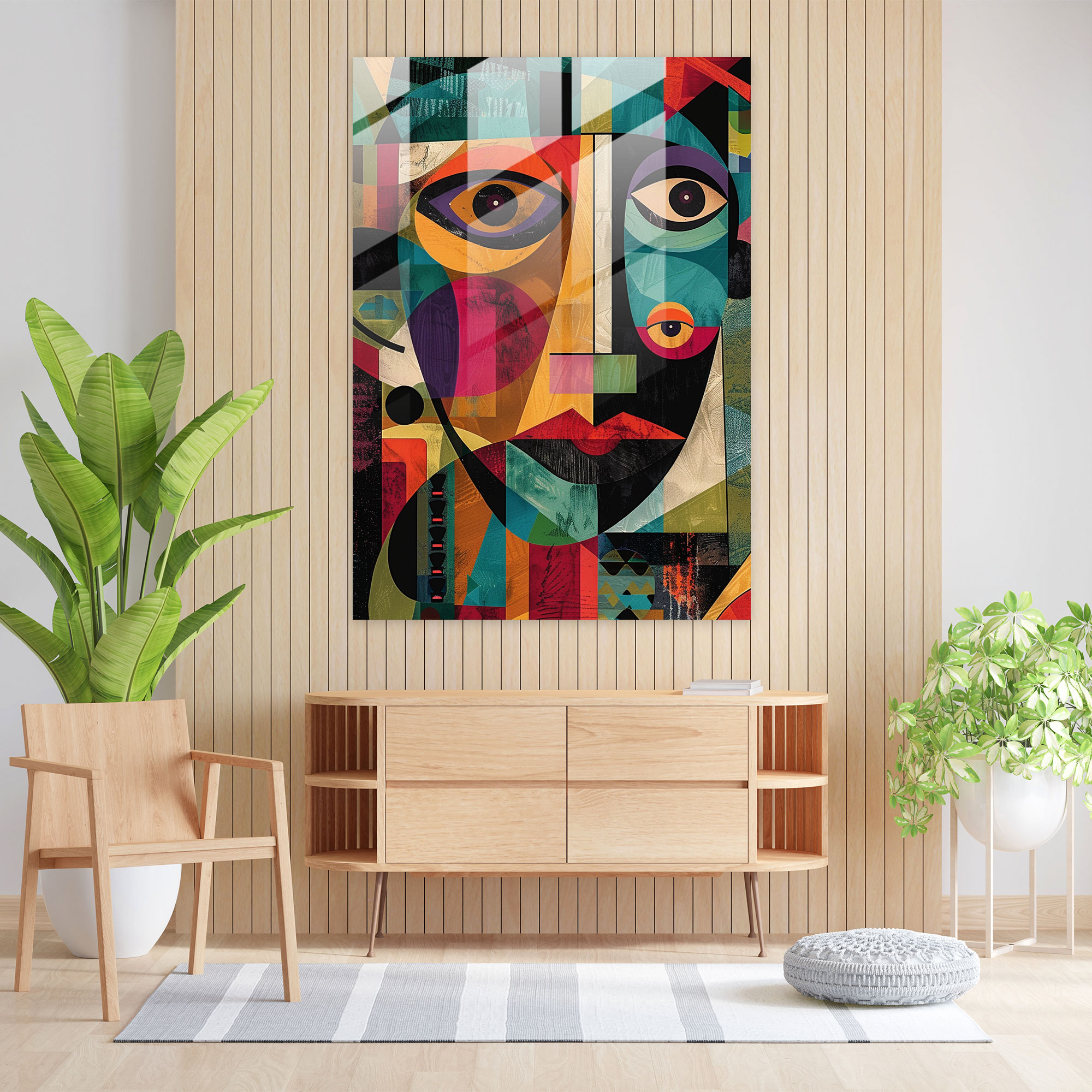 Dadaism Modern Art - Dadaism, Glass Print, Modern Art, Dadaism Art Style