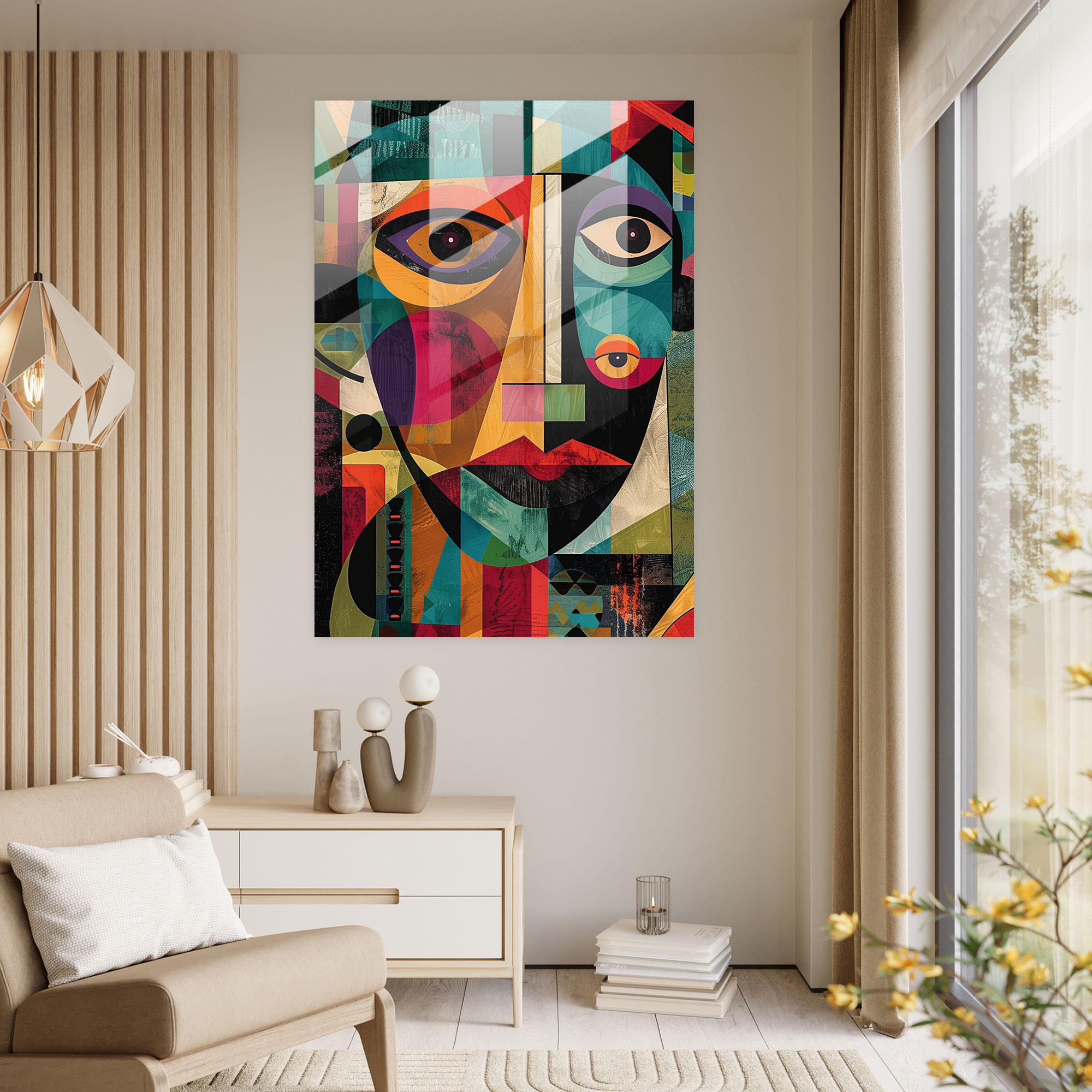 Dadaism Modern Art - Dadaism, Glass Print, Modern Art, Dadaism Art Style