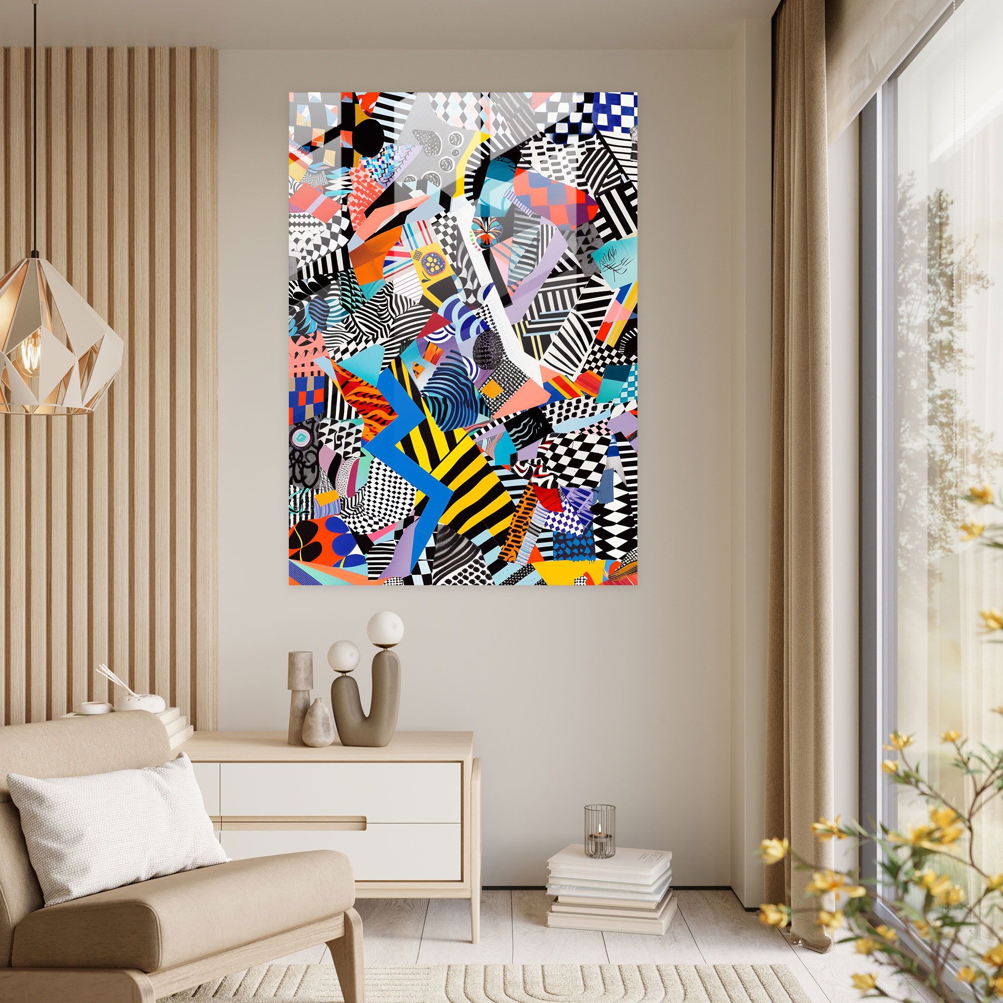 Dadaism Glass Print - Dadaism, Glass Print, Home Decoration, Wall Decoration