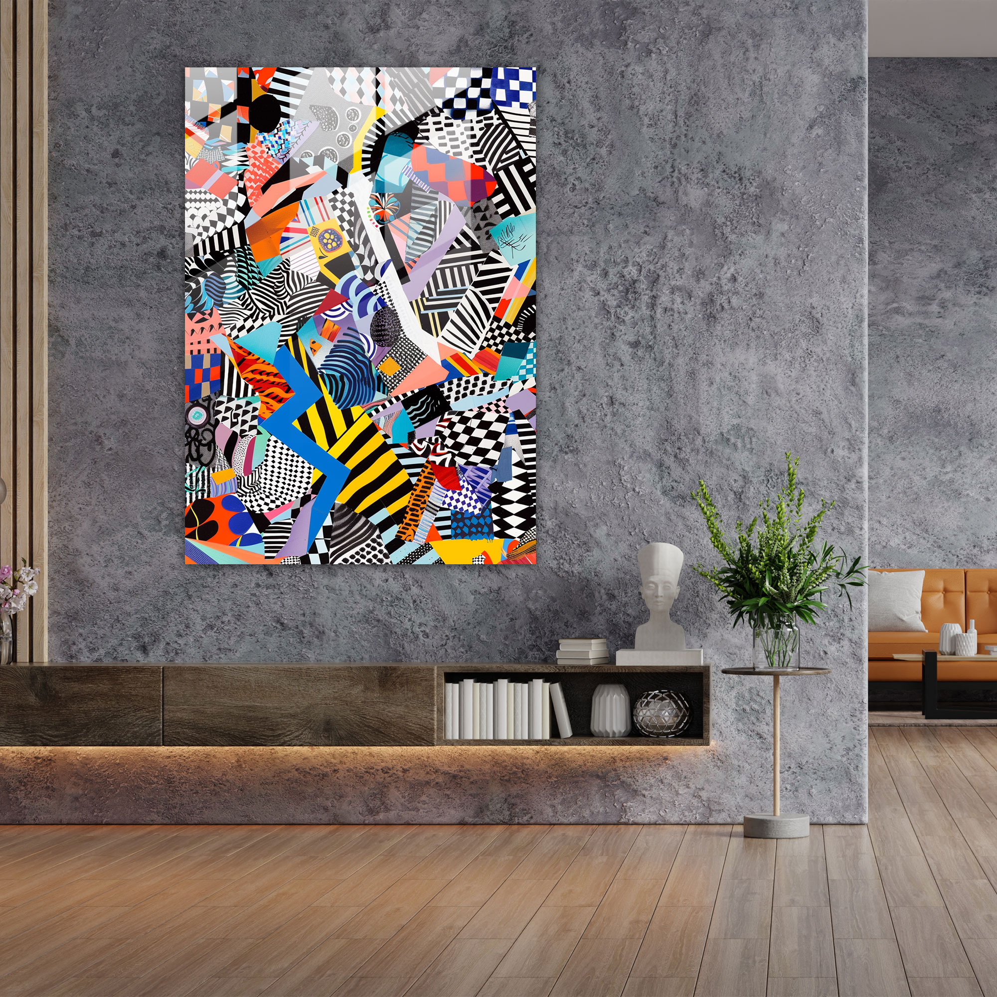 Dadaism Glass Print - Dadaism, Glass Print, Home Decoration, Wall Decoration