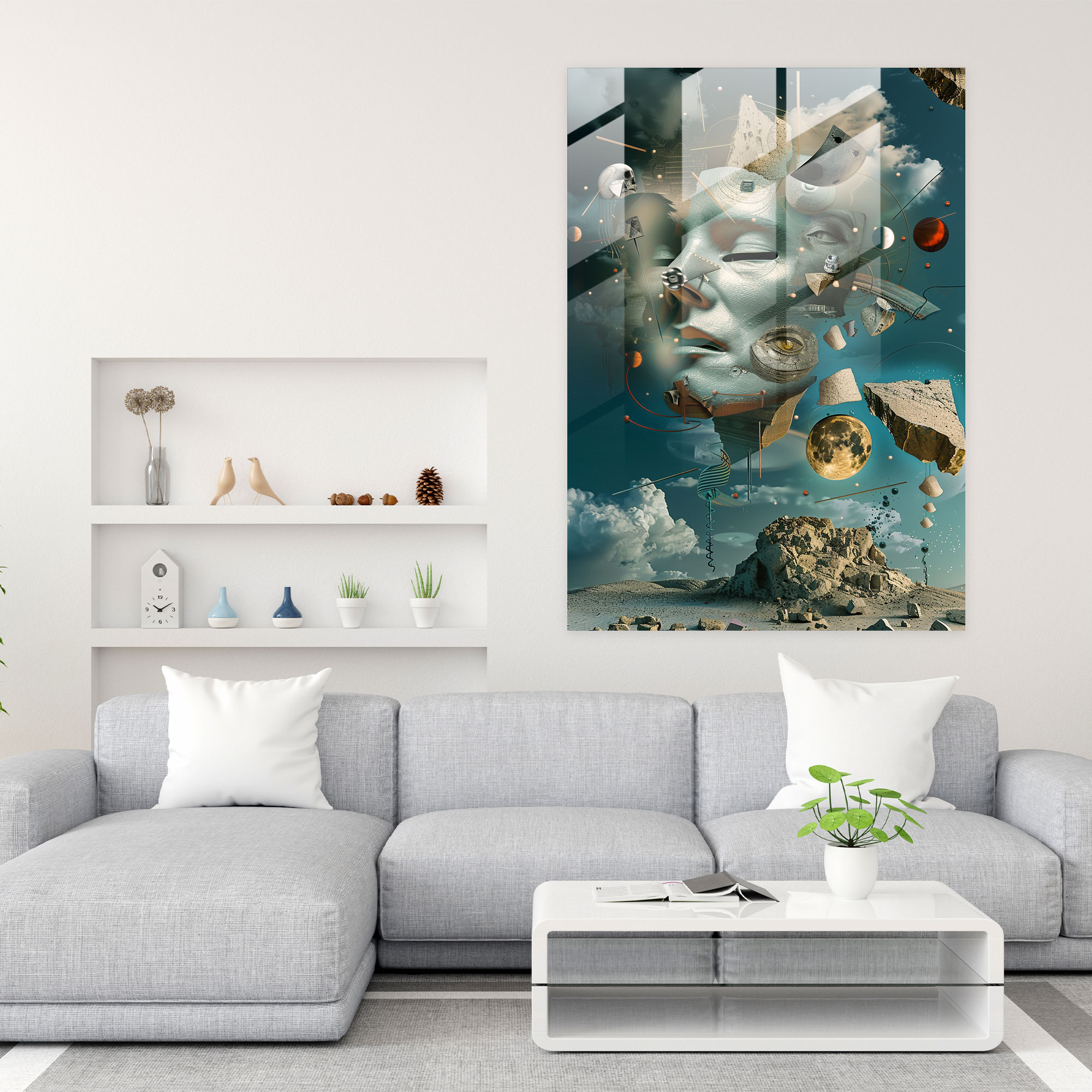 Dadaism Glass Wall Art - Dadaism, Dadaism Art Style, Modern Art, Glass Wall Art
