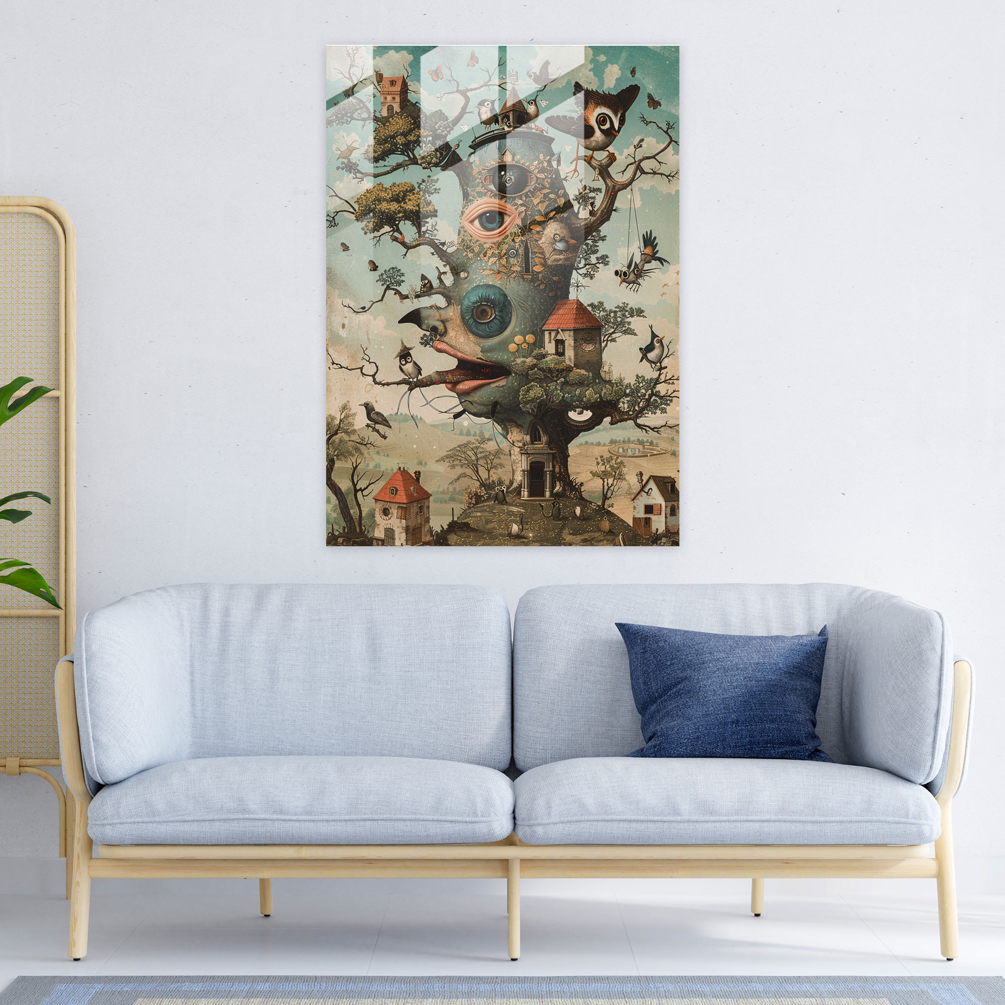 Dadaism Wall Decoration - Surreal Creatures - Dadaism, Surreal Art, Glass Wall Art, Home Decoration