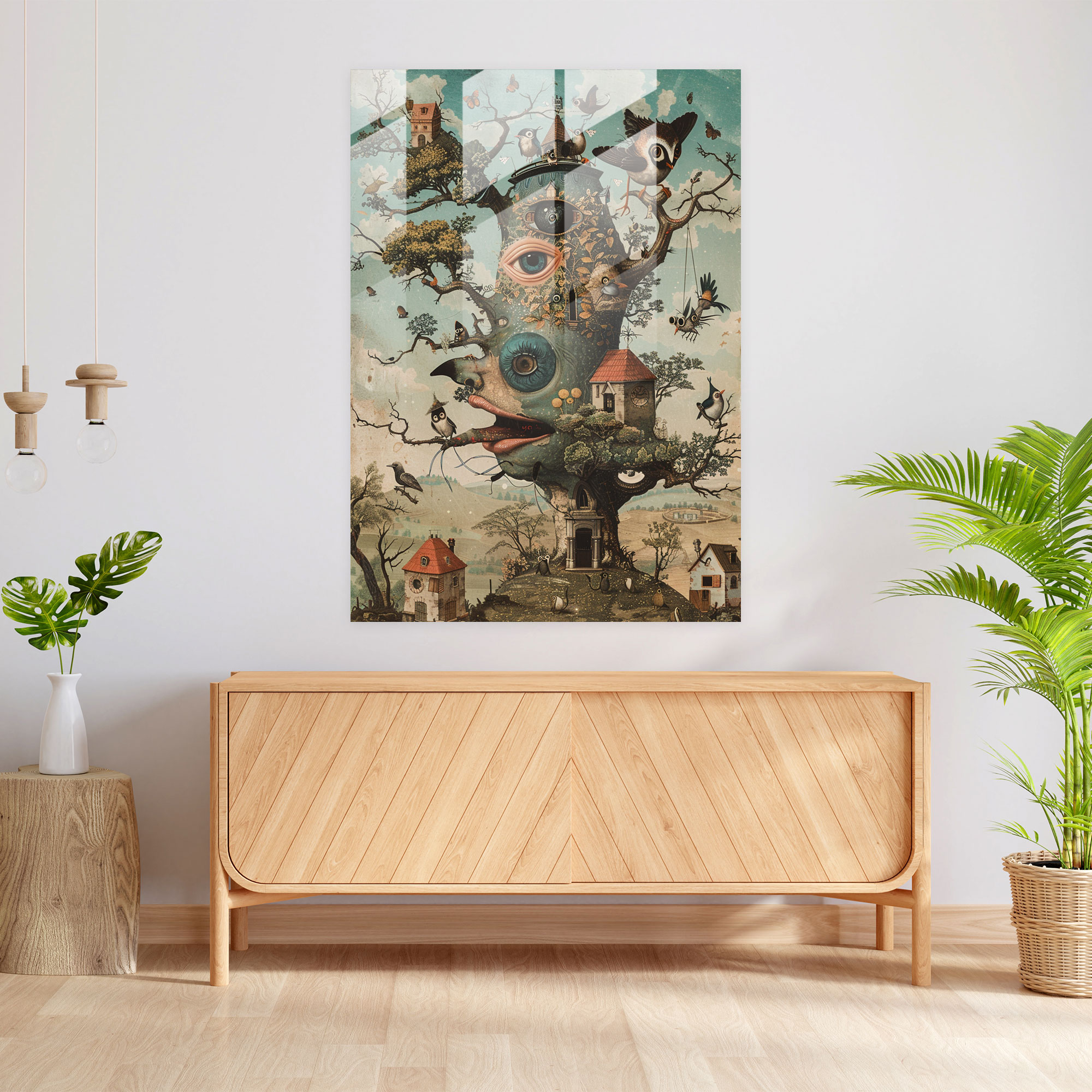 Dadaism Wall Decoration - Surreal Creatures - Dadaism, Surreal Art, Glass Wall Art, Home Decoration