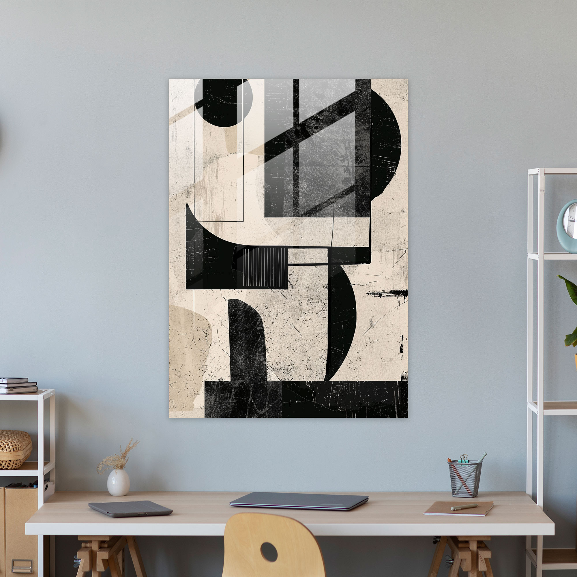 Dadaism Wall Decoration - Monochrome Abstract - Dadaism, Modern Art, Wall Decoration, Dadaism