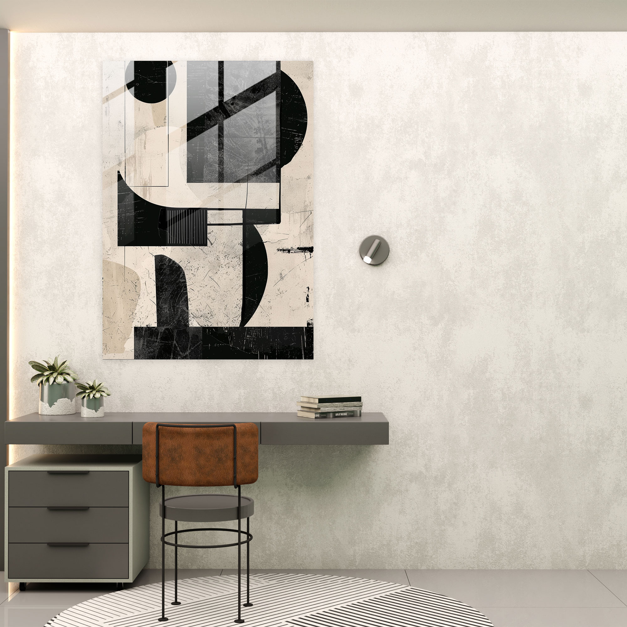 Dadaism Wall Decoration - Monochrome Abstract - Dadaism, Modern Art, Wall Decoration, Dadaism