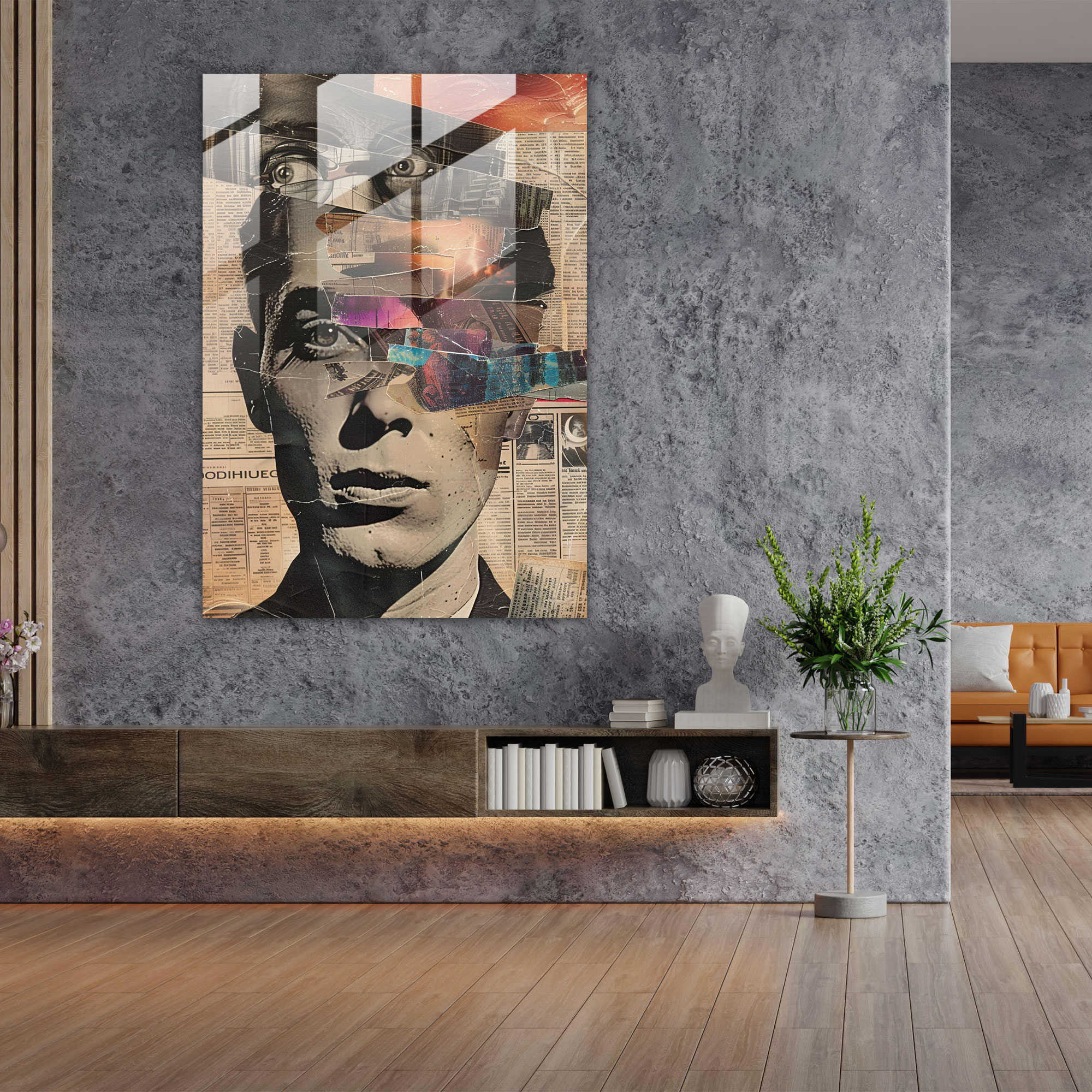 Dadaism Glass Wall Art Wall Decoration - Dadaism, Glass Wall Art, Dadaism Art Style, Wall Decoration