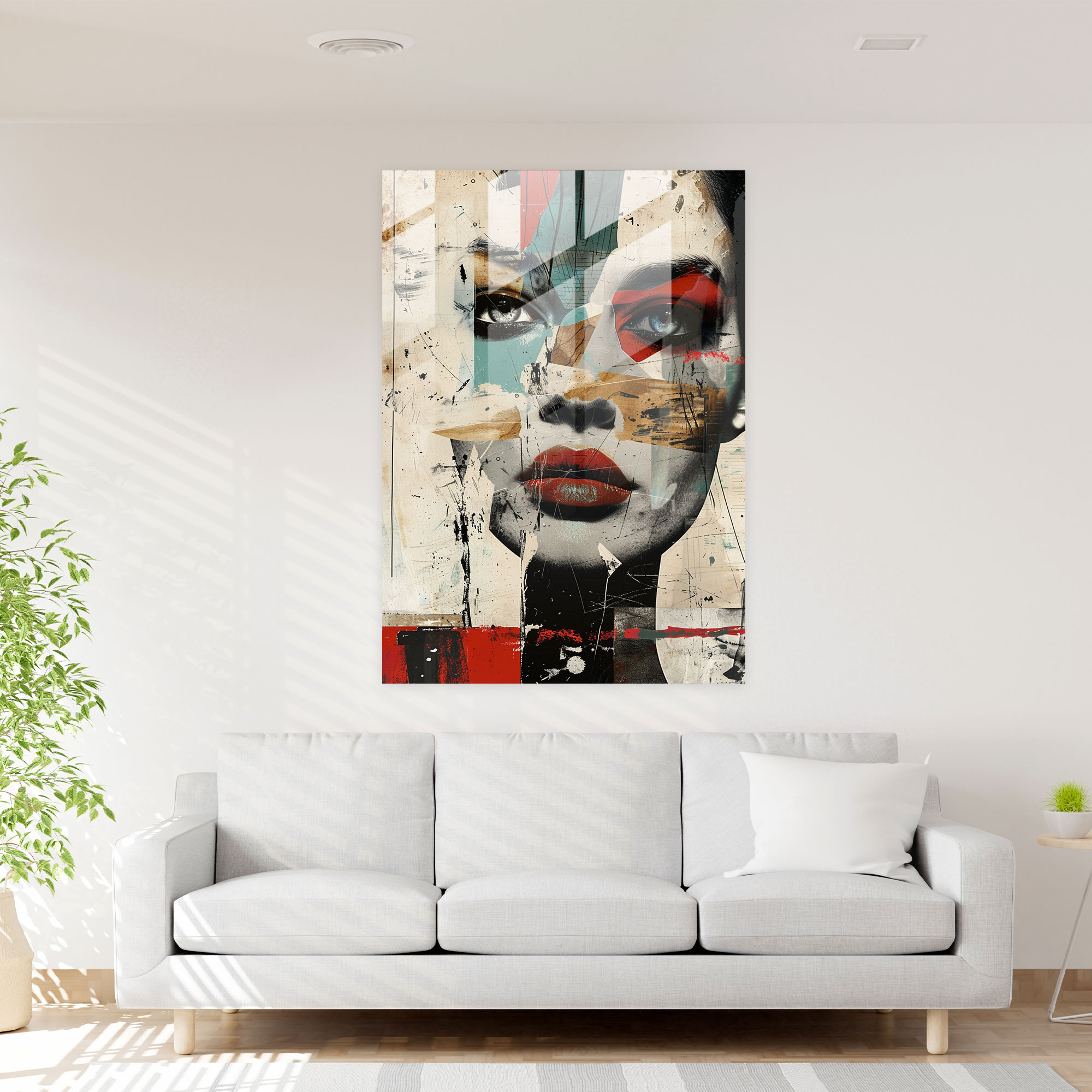 Dadaism Glass Print Wall Decoration - Dadaism, Glass Print, Wall Decoration, Modern Art